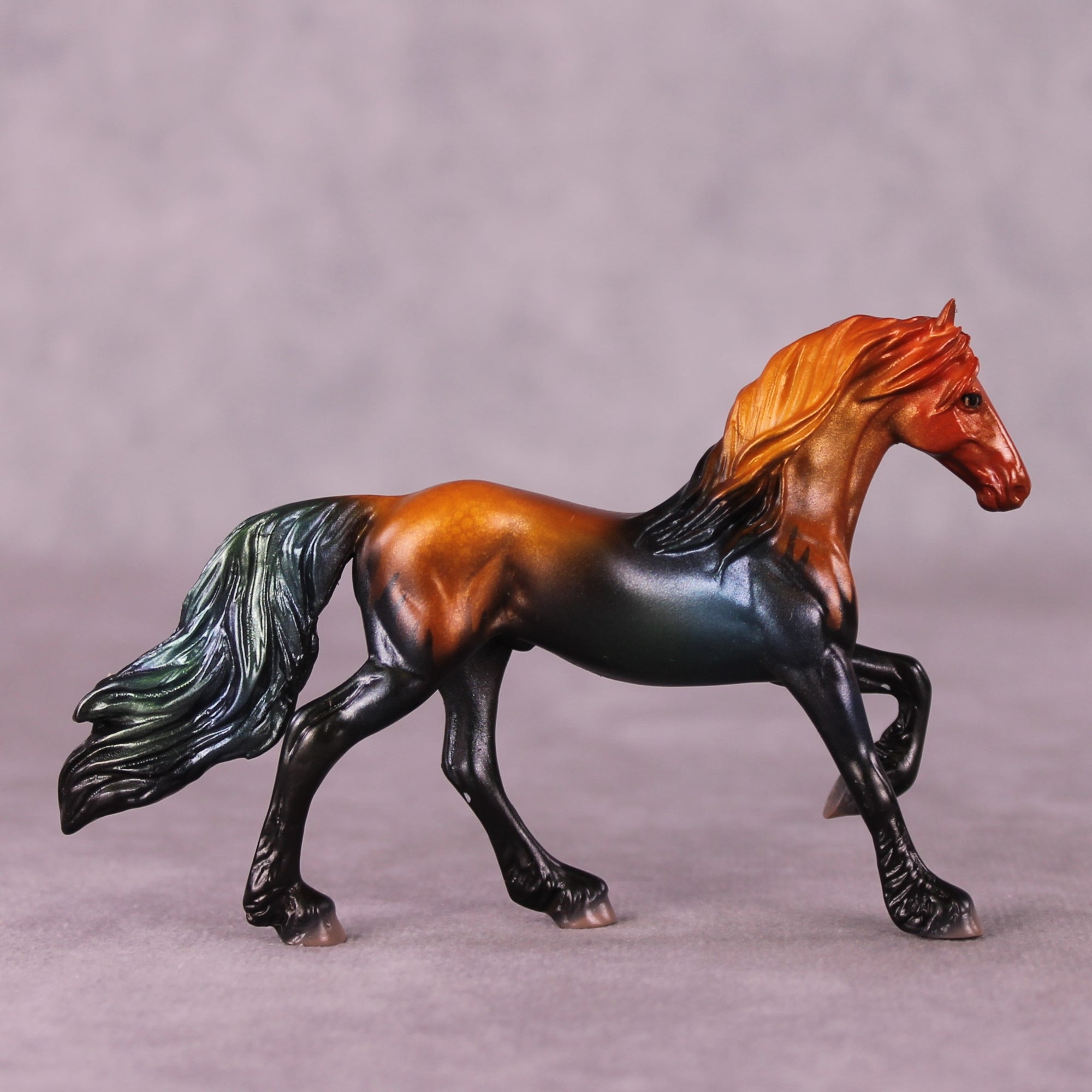"Welsummer" OOAK Friesian Chip By Jess Hamill - Menagerie Series