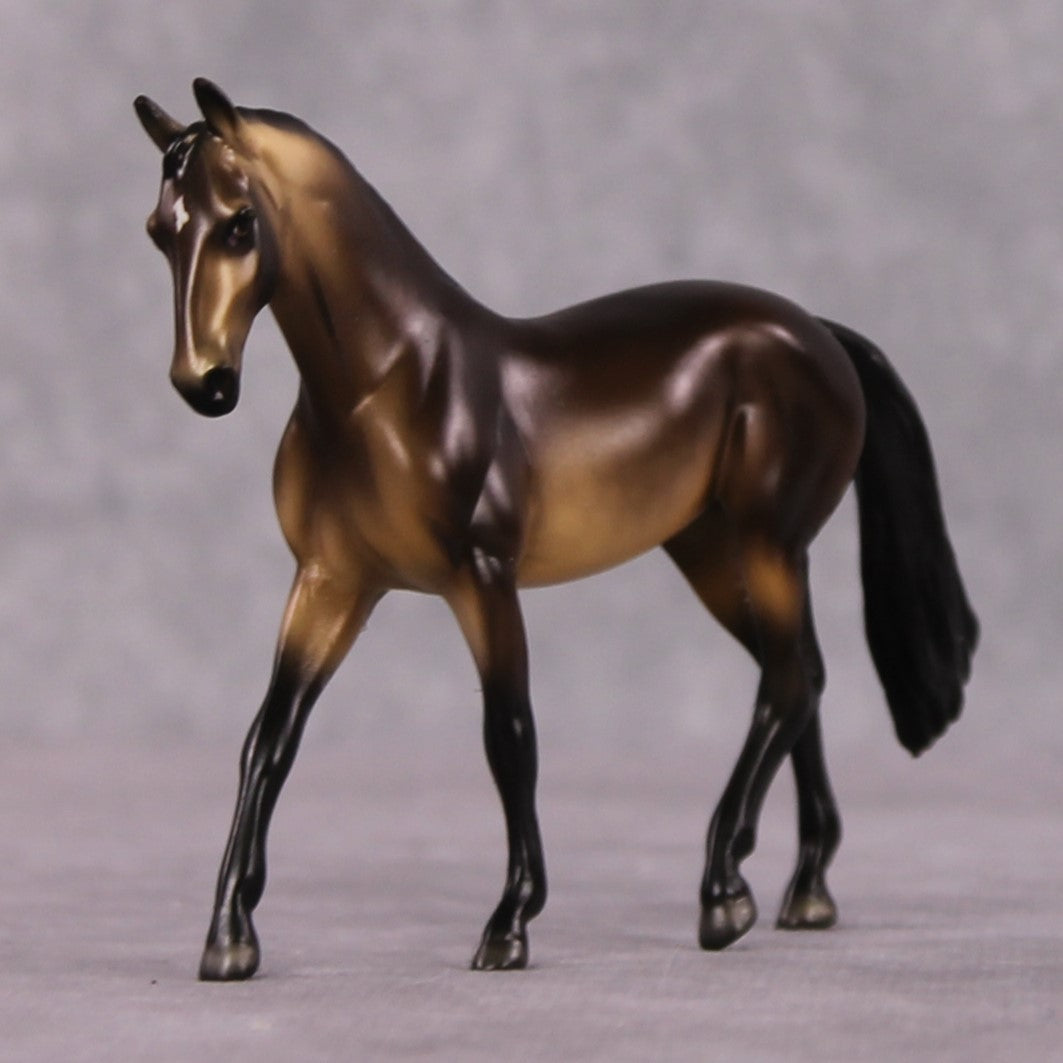 "Cire" OOAK Dappled Sooty Buckskin Warmblood Chip By Ellen Robbins Shakespeare Sonnet 18 & 130 Chips CL25