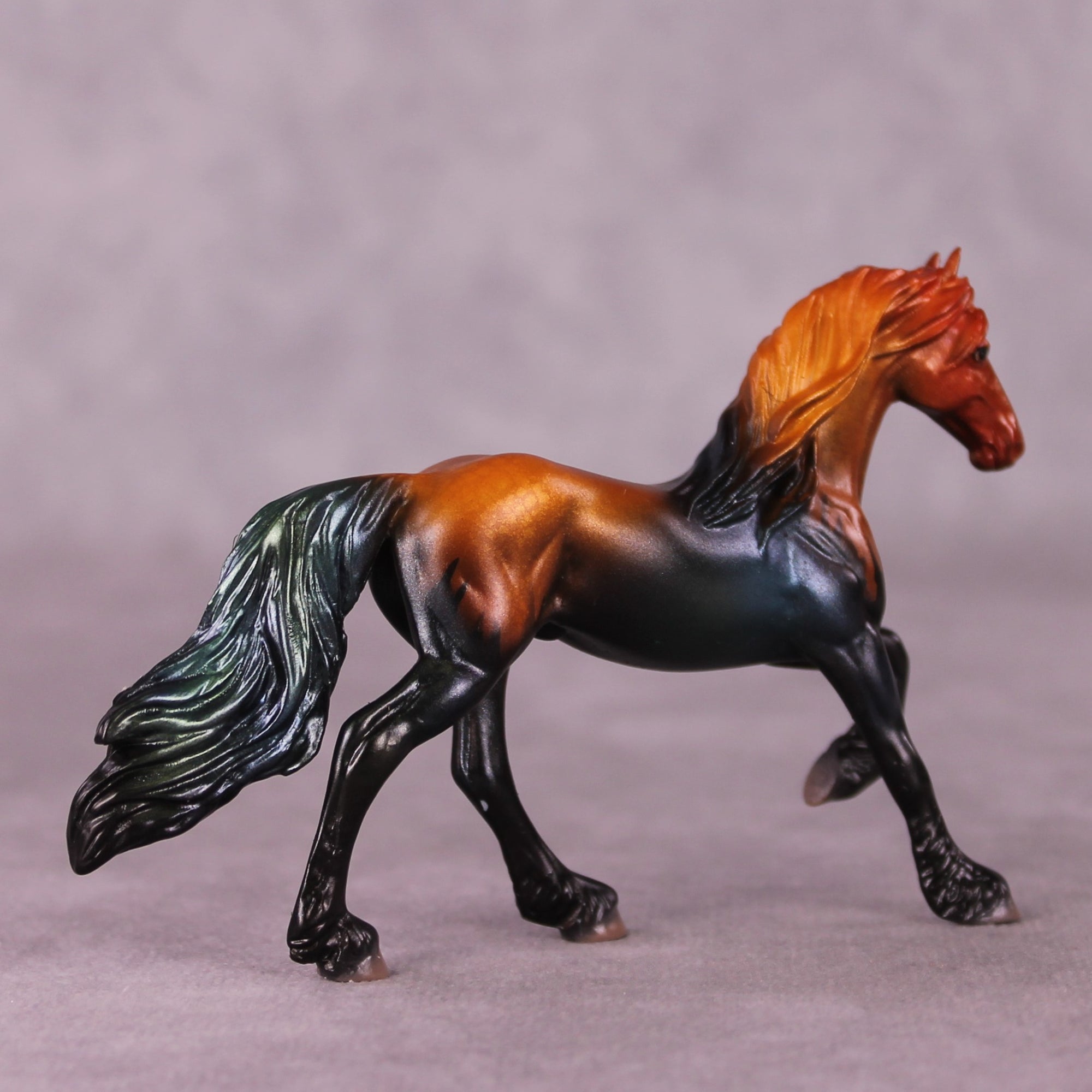 "Welsummer" OOAK Friesian Chip By Jess Hamill - Menagerie Series