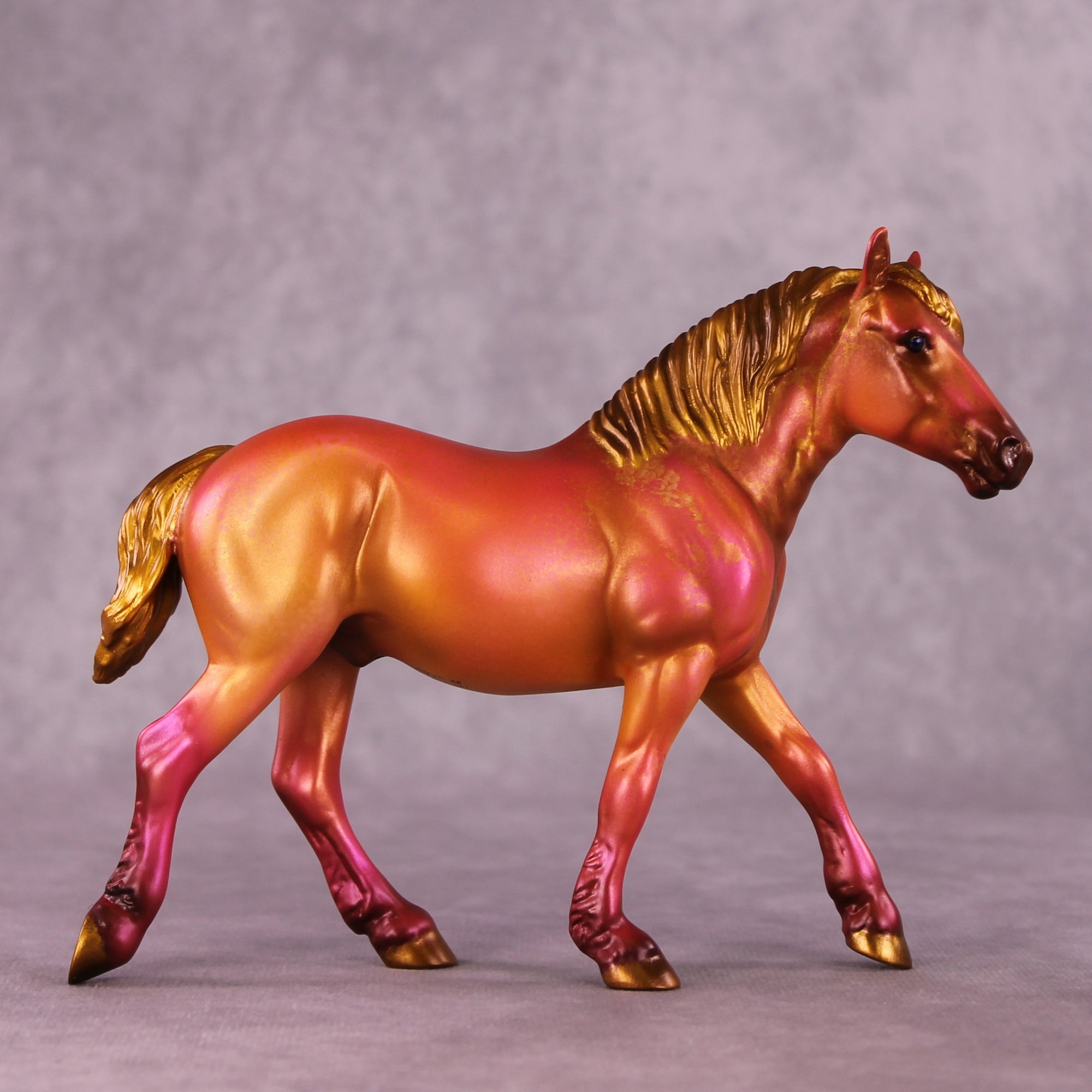 Sundown OOAK Pebble Draft Horse By Kristen Cermele July GemStones Series