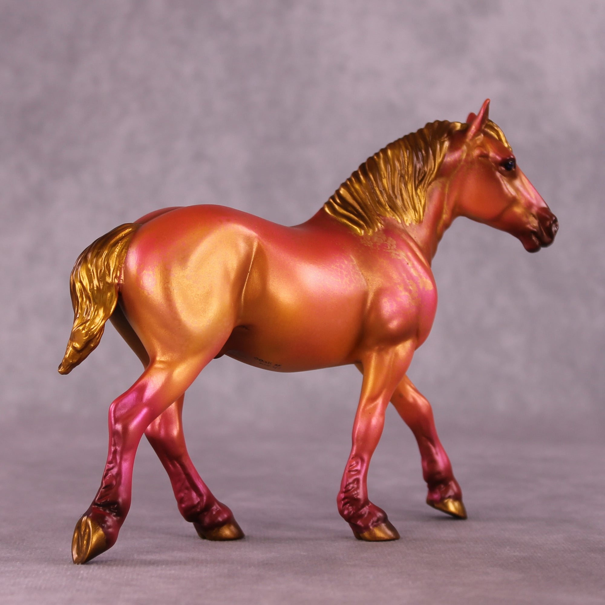 Sundown OOAK Pebble Draft Horse By Kristen Cermele July GemStones Series