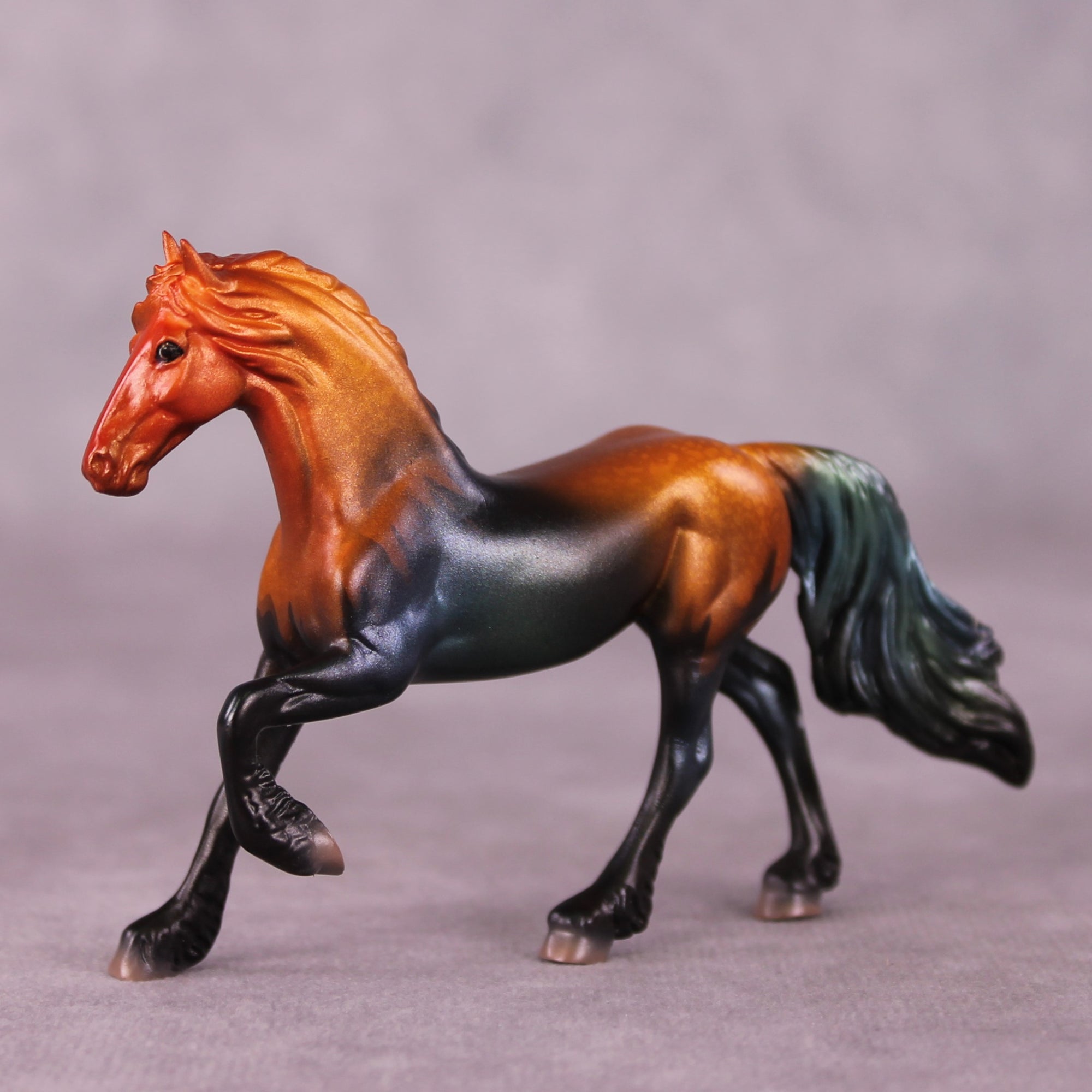 "Welsummer" OOAK Friesian Chip By Jess Hamill - Menagerie Series