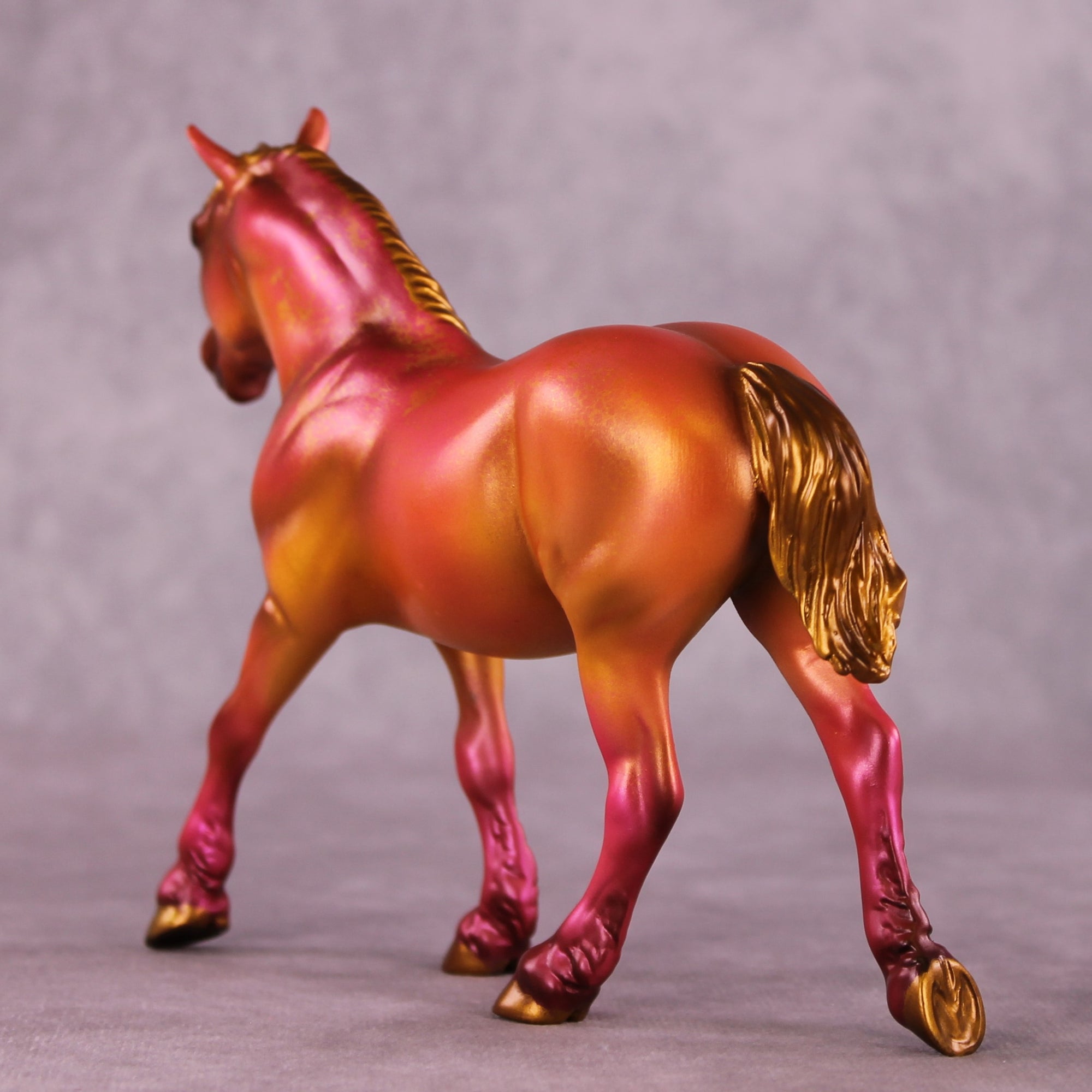 Sundown OOAK Pebble Draft Horse By Kristen Cermele July GemStones Series