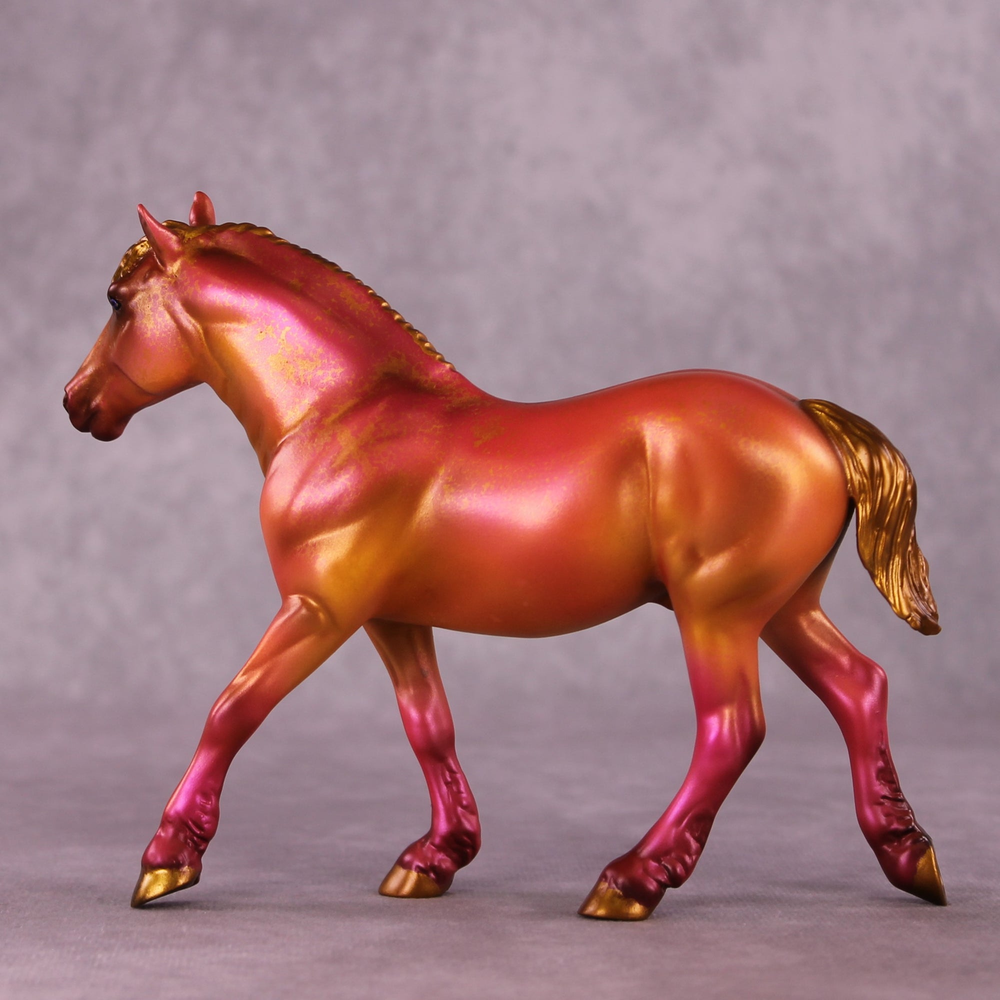 Sundown OOAK Pebble Draft Horse By Kristen Cermele July GemStones Series