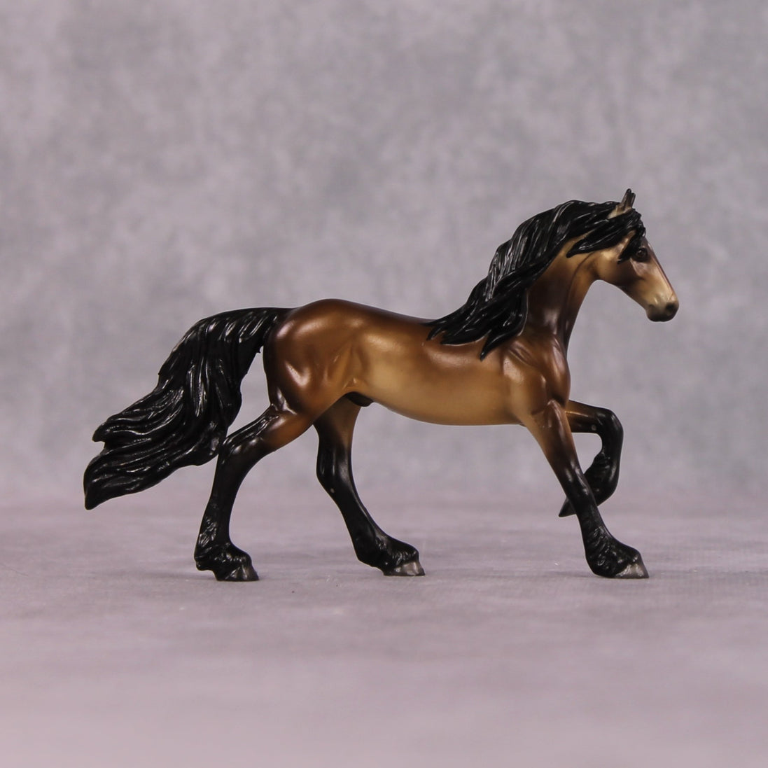"Mysteria" OOAK Dappled Sooty Buckskin Friesian Chip By Ellen Robbins Shakespeare Sonnet 18 & 130 Chips CL25