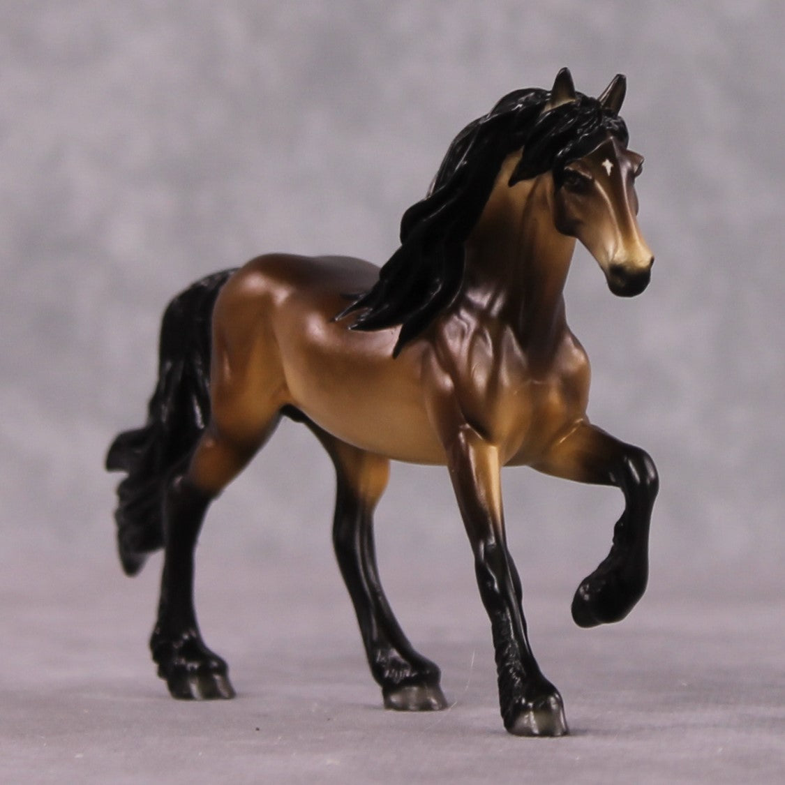 "Mysteria" OOAK Dappled Sooty Buckskin Friesian Chip By Ellen Robbins Shakespeare Sonnet 18 &amp; 130 Chips CL25
