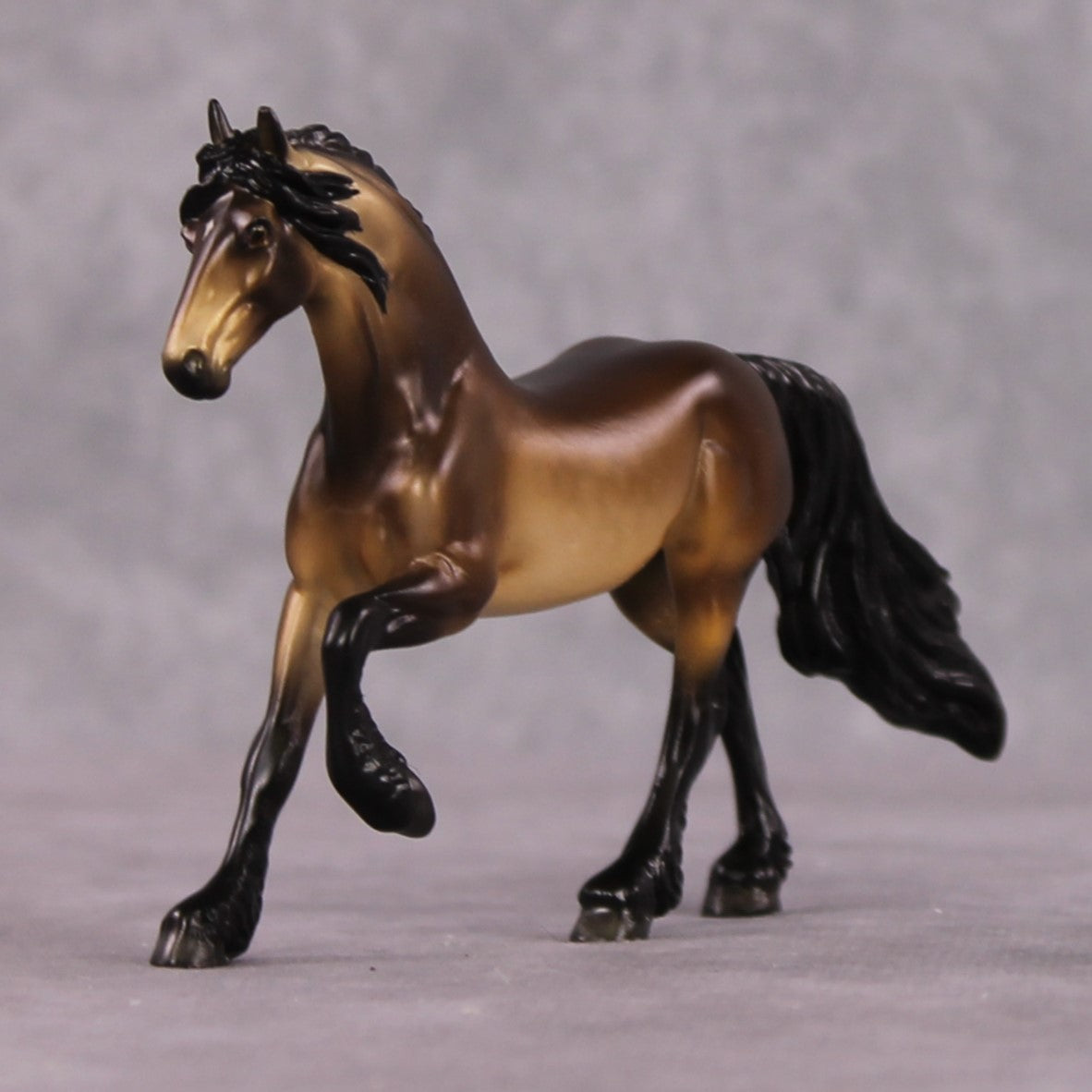 "Mysteria" OOAK Dappled Sooty Buckskin Friesian Chip By Ellen Robbins Shakespeare Sonnet 18 &amp; 130 Chips CL25