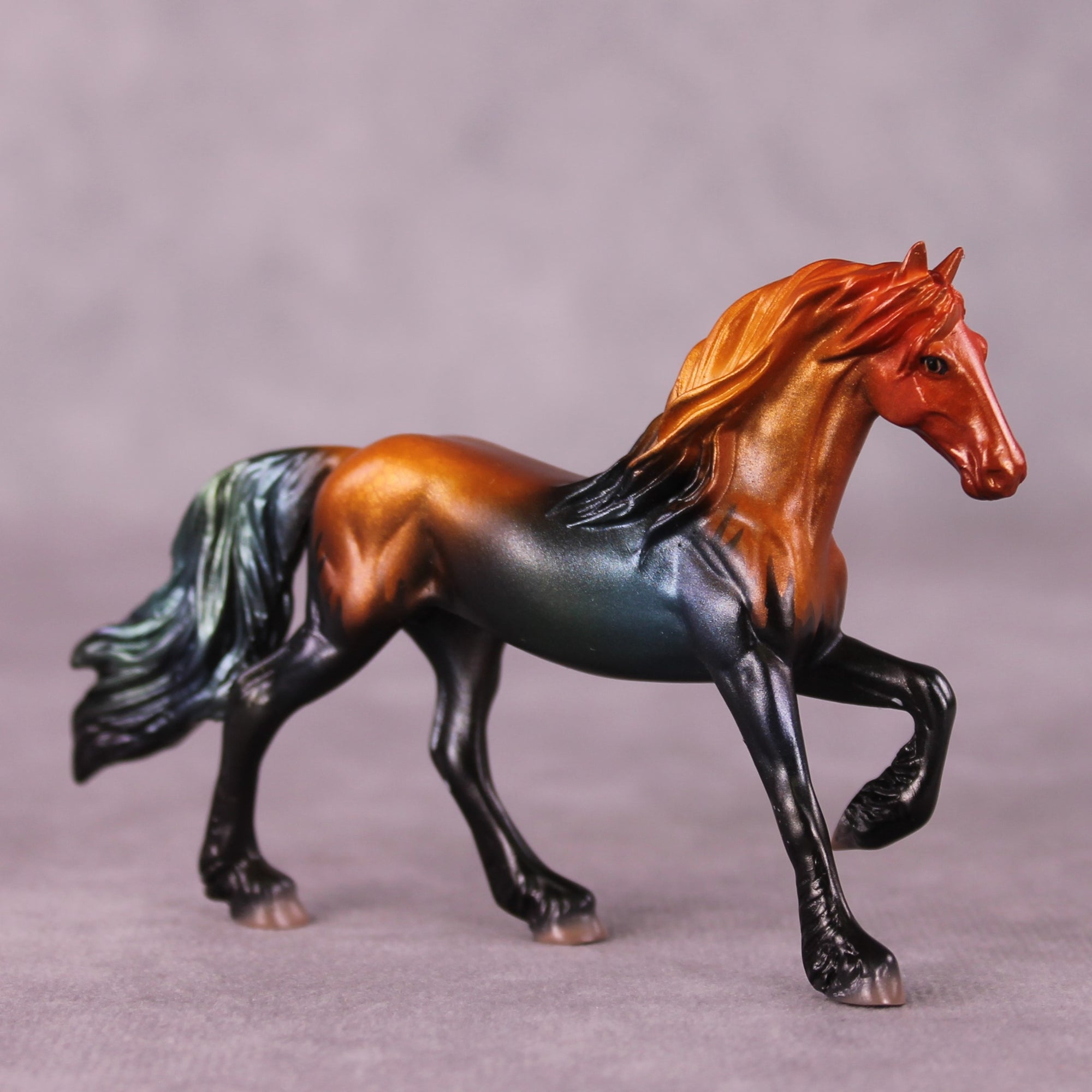 "Welsummer" OOAK Friesian Chip By Jess Hamill - Menagerie Series
