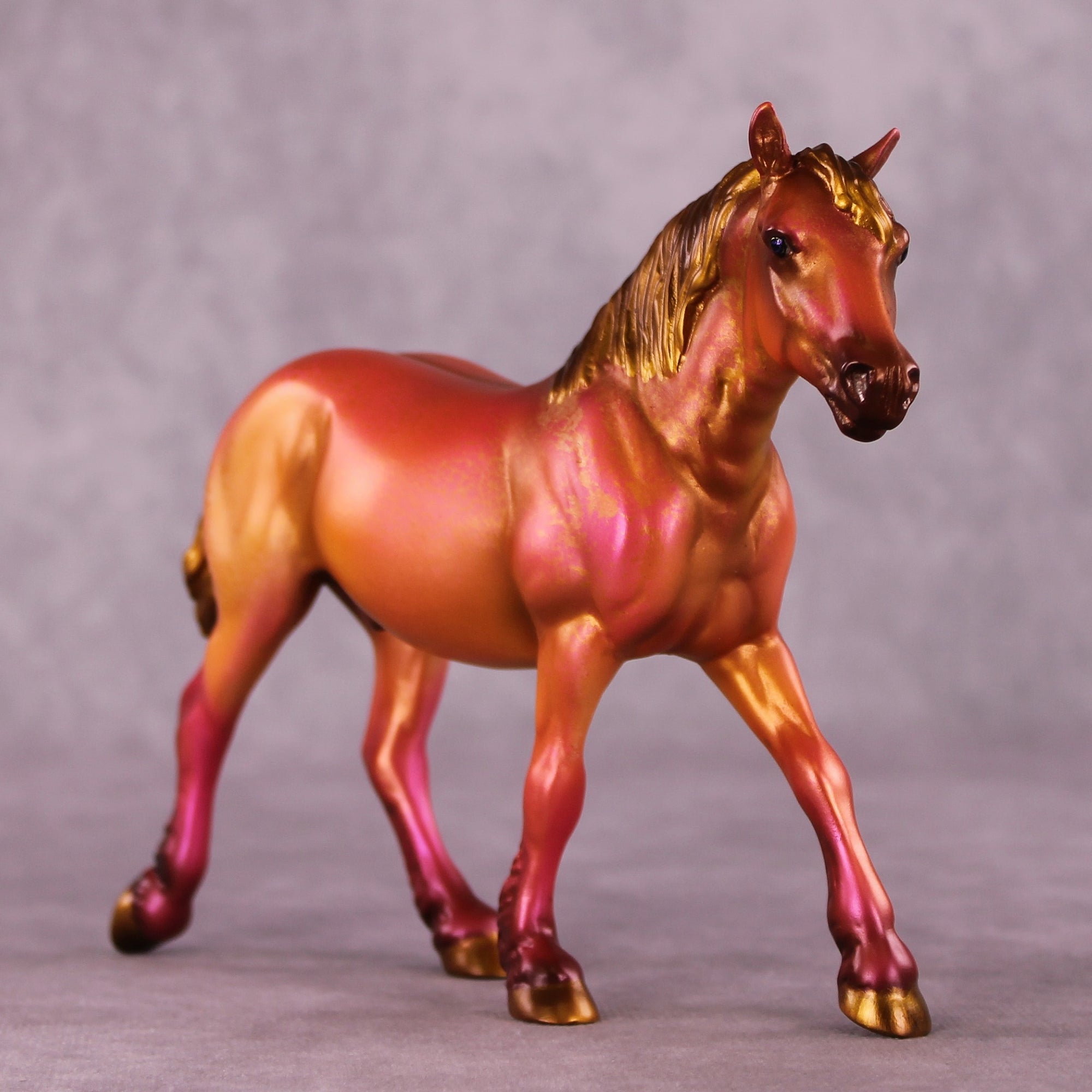 Sundown OOAK Pebble Draft Horse By Kristen Cermele July GemStones Series