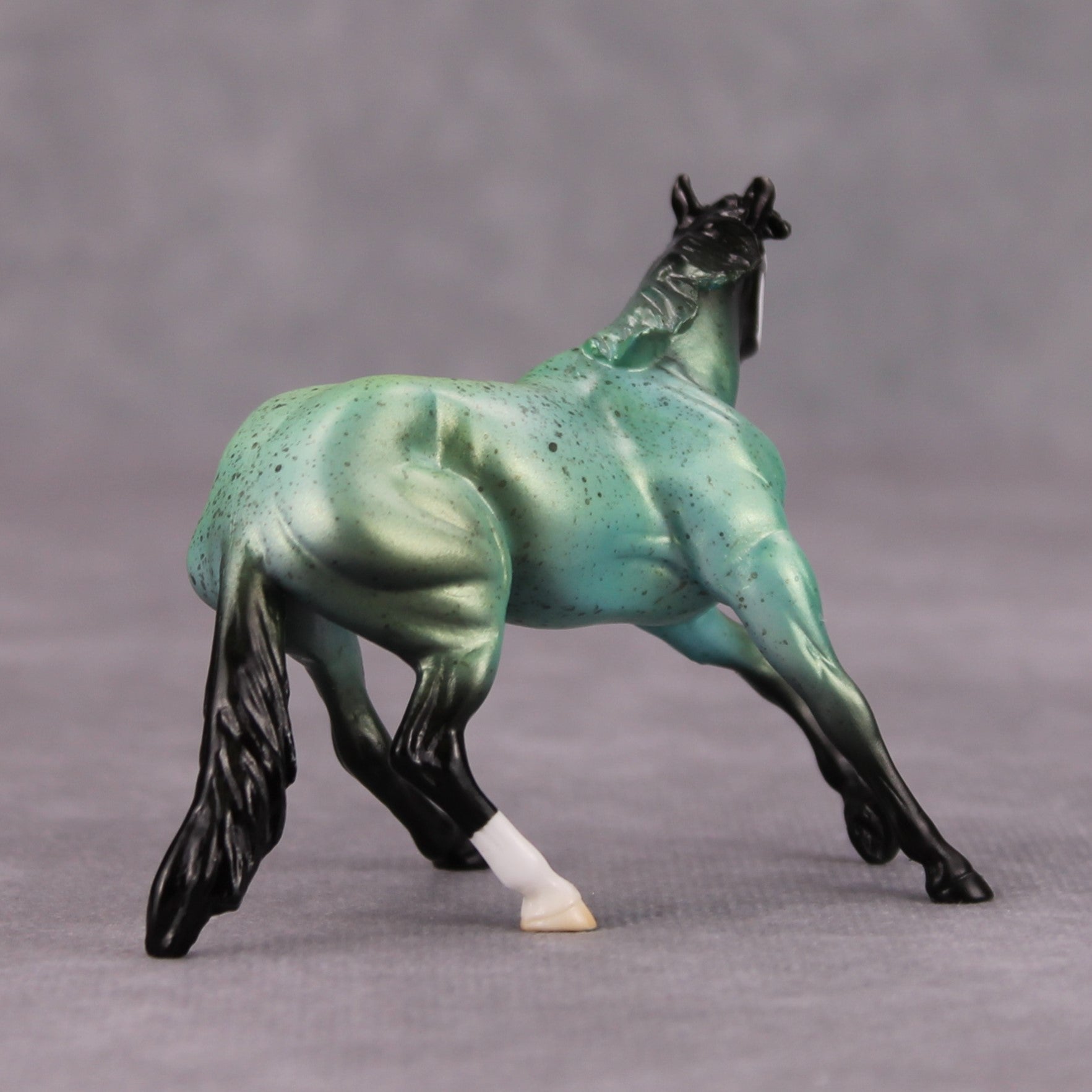 Roswell That Ends Well OOAK Deco Green Skull Cutter Chip By Jess Hamill MM24 MHP Auction Piece