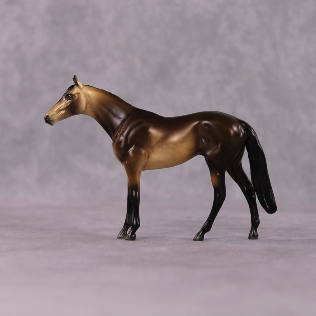"Allure" OOAK Dappled Sooty Buckskin Thoroughbred Chip By Ellen Robbins Shakespeare Sonnet 18 & 130 Chips CL25