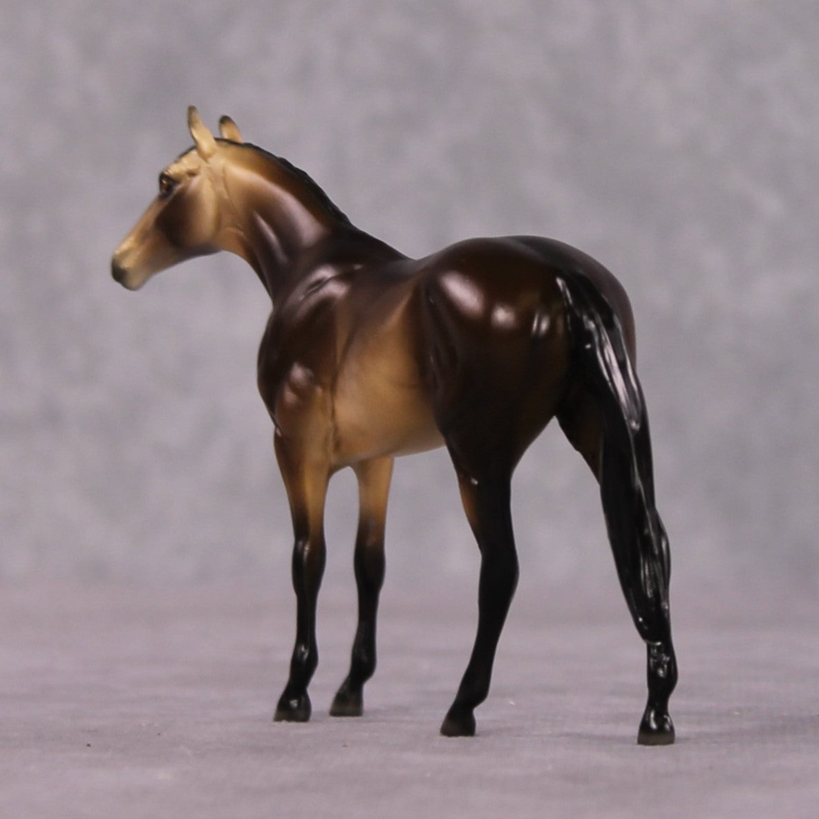 "Allure" OOAK Dappled Sooty Buckskin Thoroughbred Chip By Ellen Robbins Shakespeare Sonnet 18 &amp; 130 Chips CL25