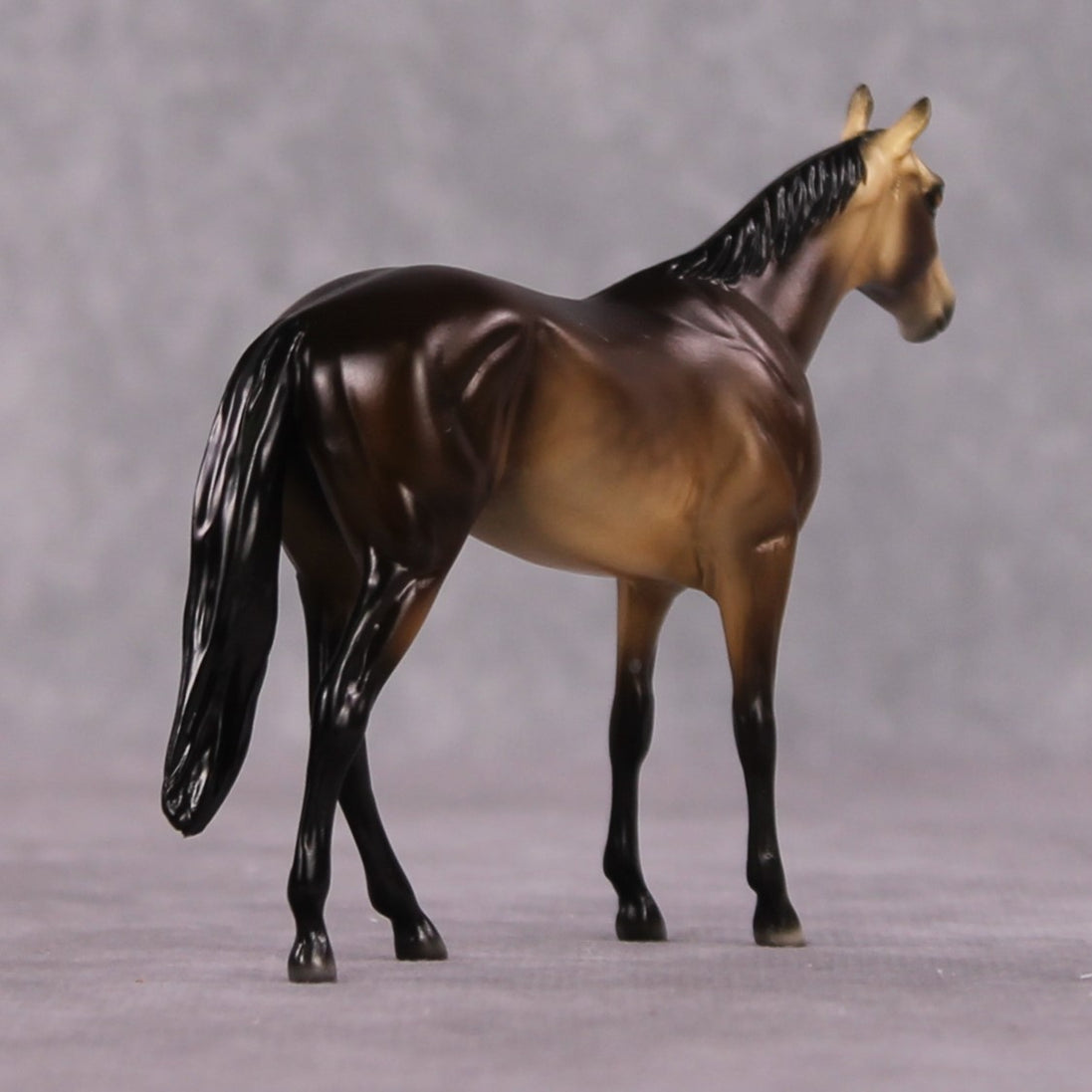 "Allure" OOAK Dappled Sooty Buckskin Thoroughbred Chip By Ellen Robbins Shakespeare Sonnet 18 & 130 Chips CL25