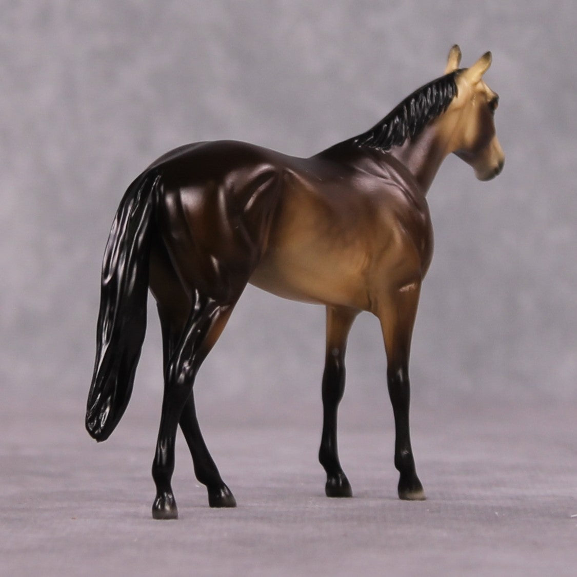 "Allure" OOAK Dappled Sooty Buckskin Thoroughbred Chip By Ellen Robbins Shakespeare Sonnet 18 &amp; 130 Chips CL25