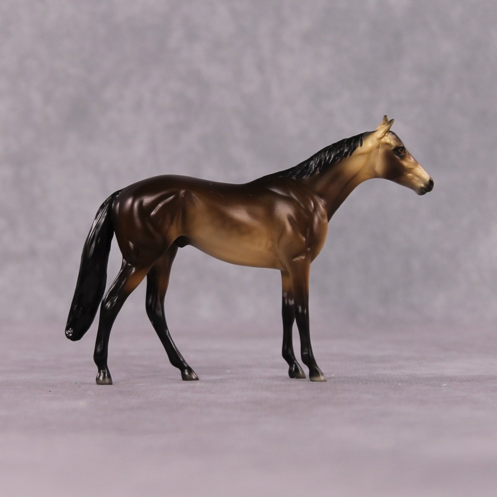"Allure" OOAK Dappled Sooty Buckskin Thoroughbred Chip By Ellen Robbins Shakespeare Sonnet 18 & 130 Chips CL25