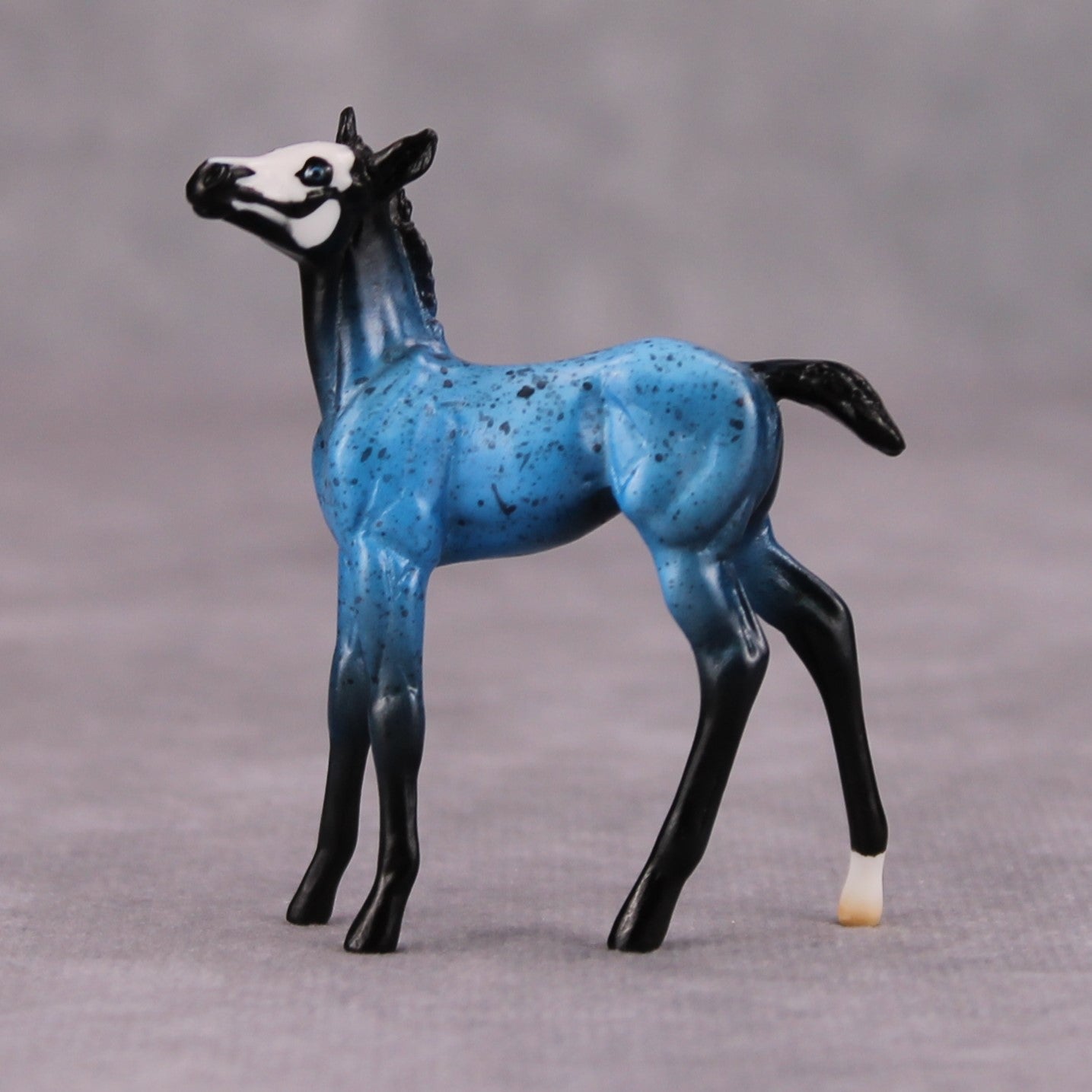 Zero Gravity OOAK Blue Skull Deco Foal Chip By Jess Hamill MM24