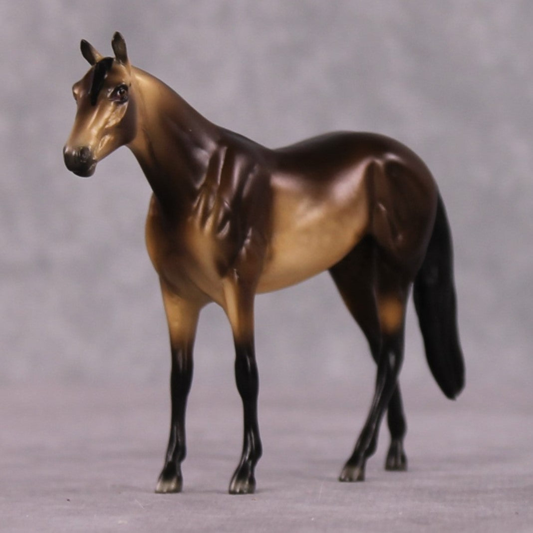 "Allure" OOAK Dappled Sooty Buckskin Thoroughbred Chip By Ellen Robbins Shakespeare Sonnet 18 &amp; 130 Chips CL25