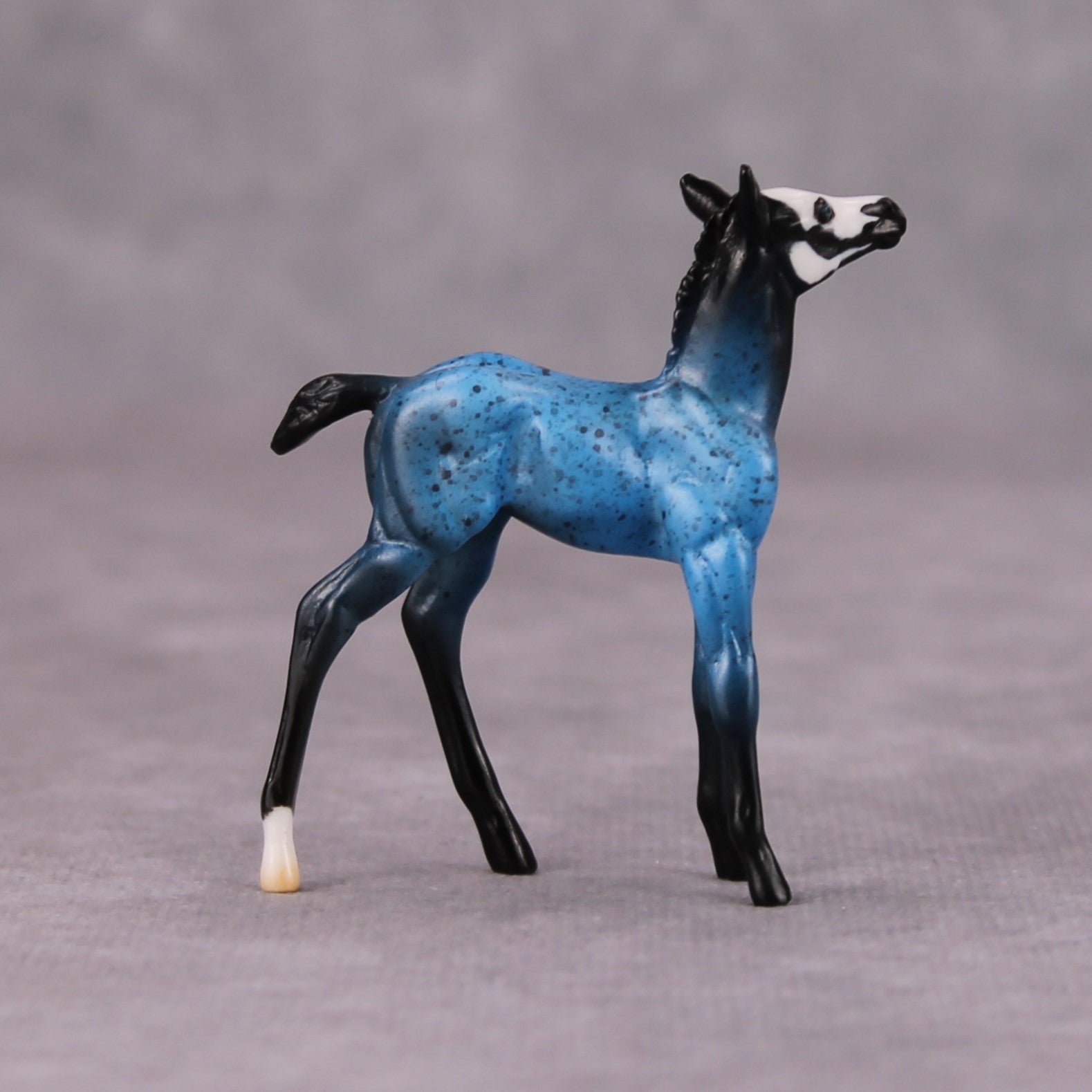 Zero Gravity OOAK Blue Skull Deco Foal Chip By Jess Hamill MM24