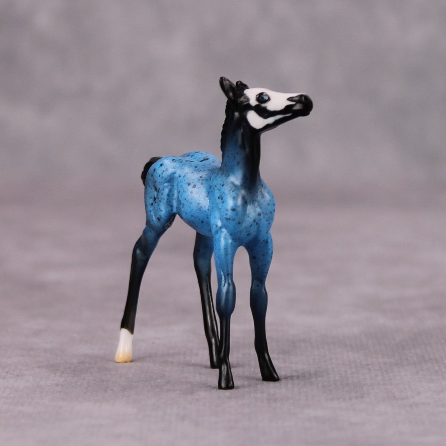 Zero Gravity OOAK Blue Skull Deco Foal Chip By Jess Hamill MM24