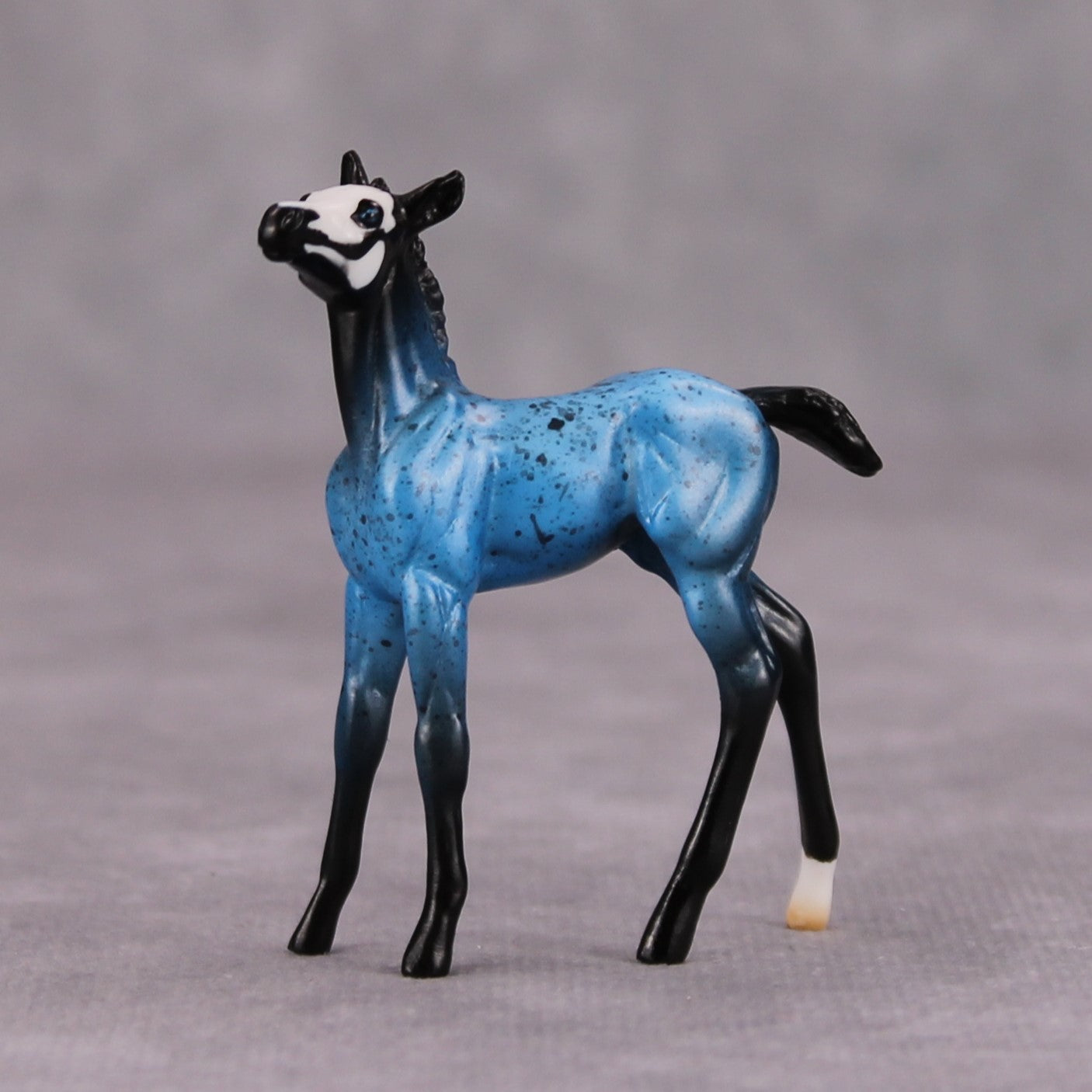 Zero Gravity OOAK Blue Skull Deco Foal Chip By Jess Hamill MM24