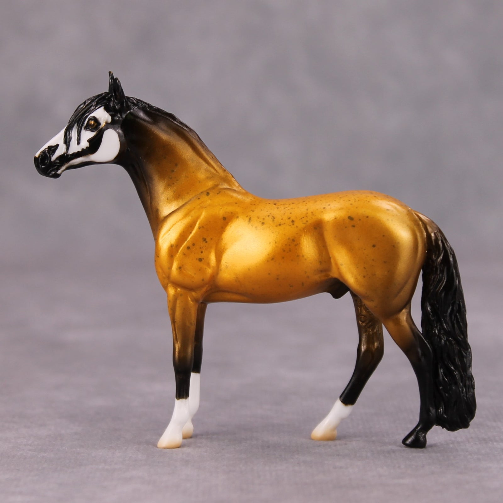 Nightmare Fuel OOAK Orange Skull Deco Andalusian Chip By Jess Hamill MM24