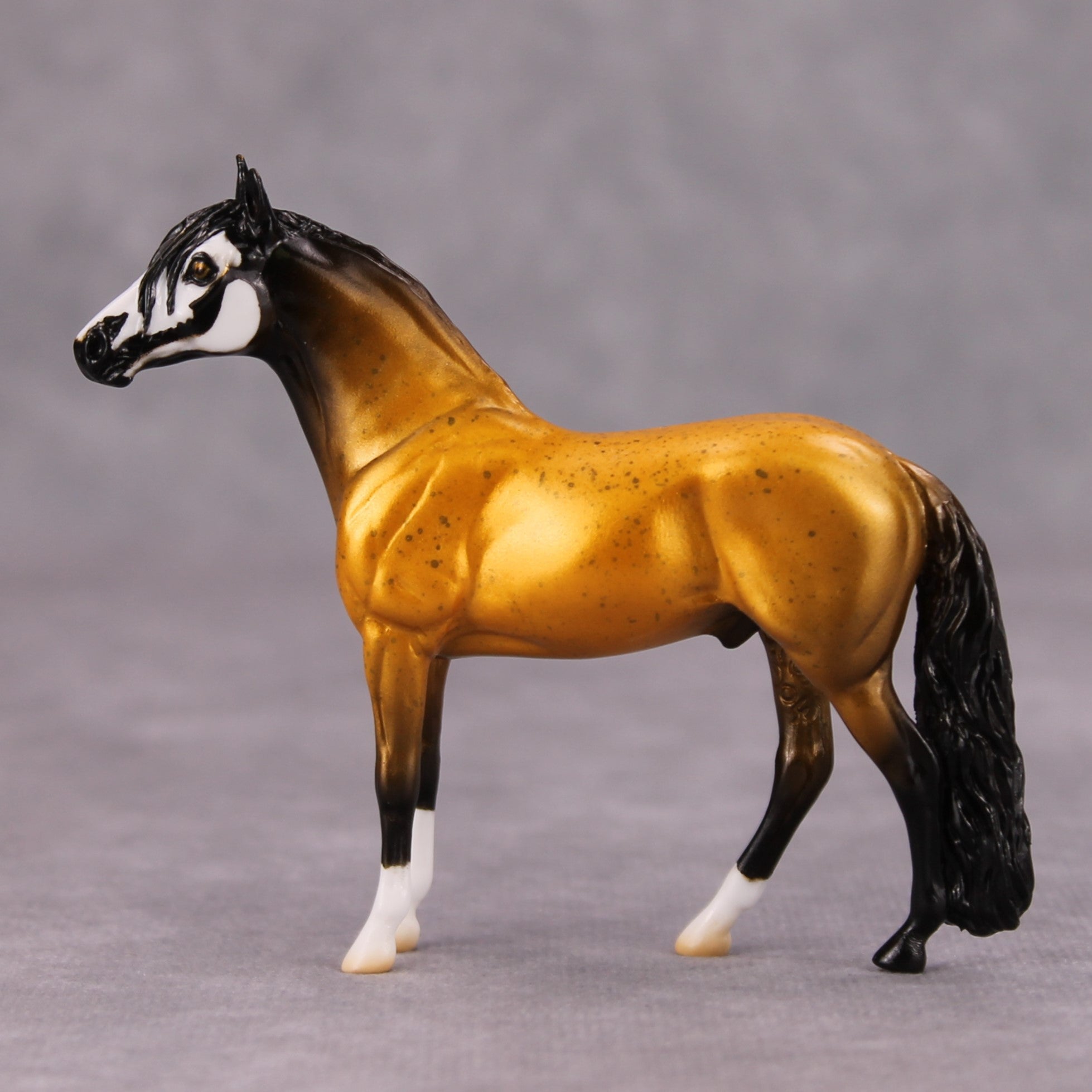 Nightmare Fuel OOAK Orange Skull Deco Andalusian Chip By Jess Hamill MM24