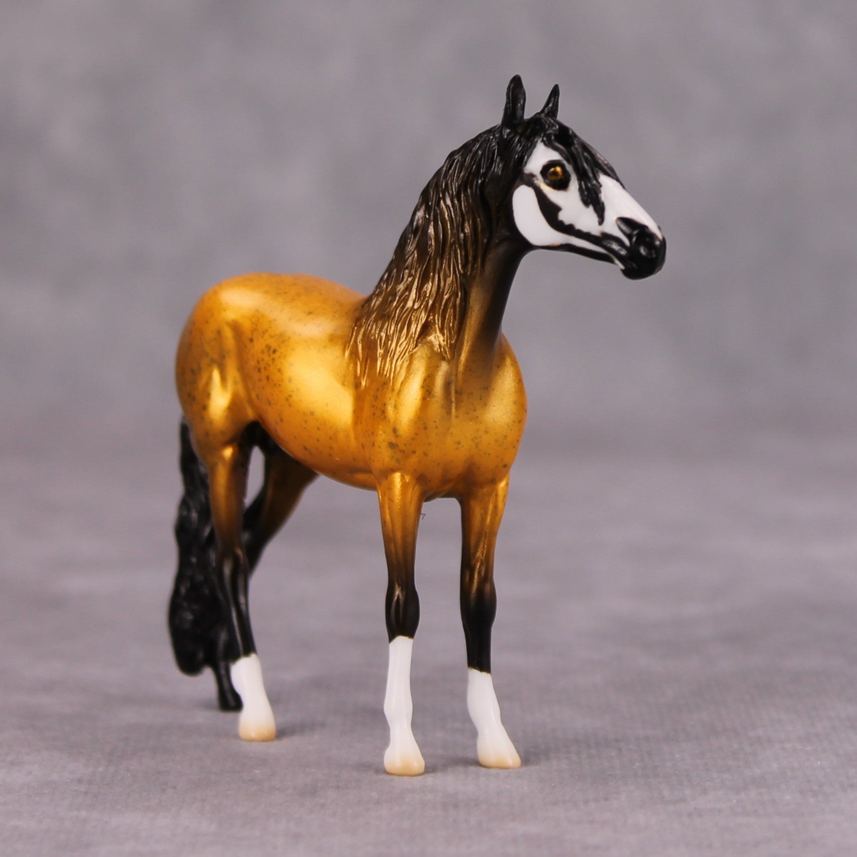 Nightmare Fuel OOAK Orange Skull Deco Andalusian Chip By Jess Hamill MM24