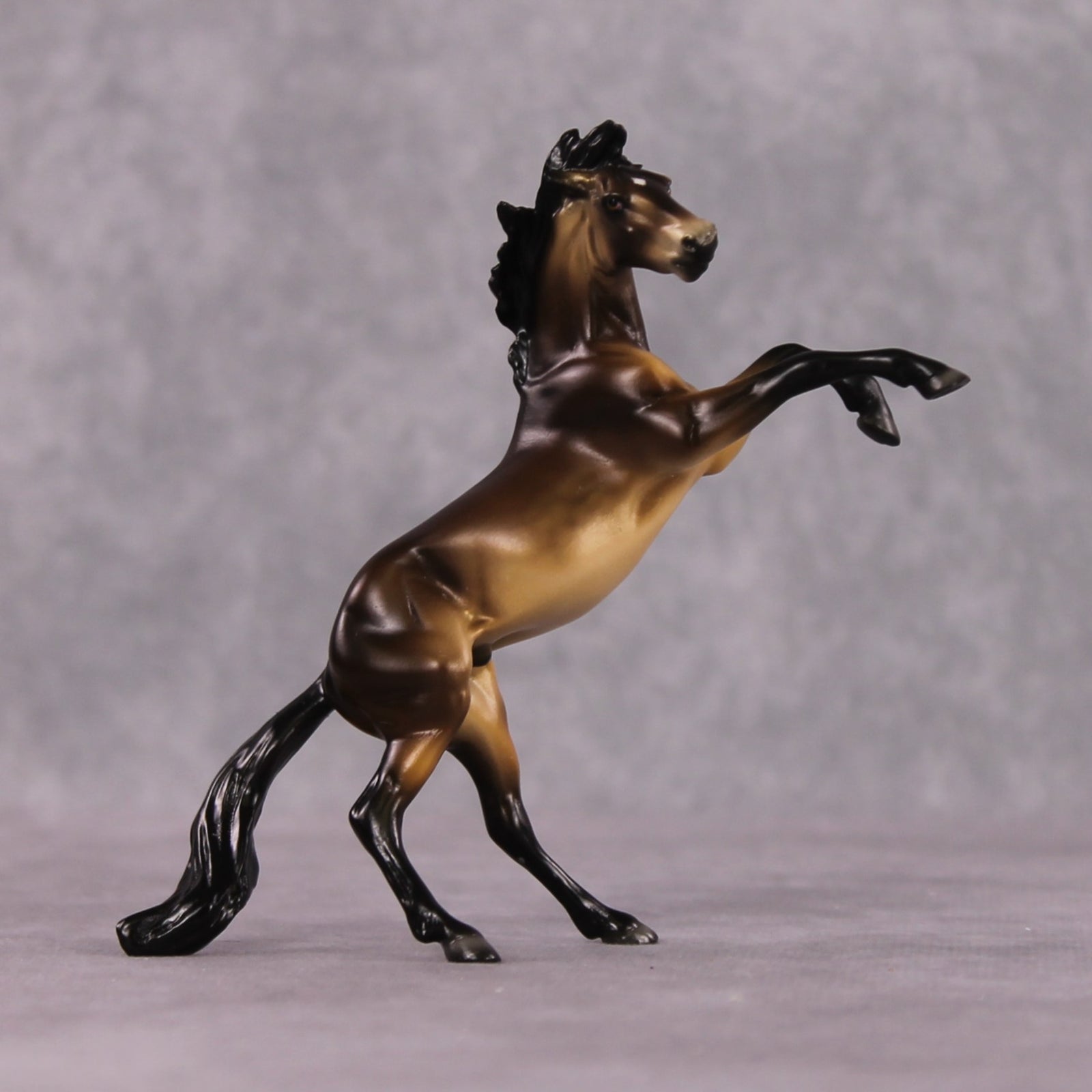 "Kriva" OOAK Dappled Sooty Buckskin Rearing Chip By Ellen Robbins Shakespeare Sonnet 18 & 130 Chips CL25