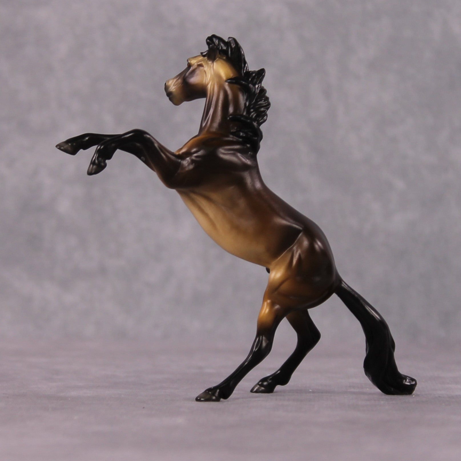 "Kriva" OOAK Dappled Sooty Buckskin Rearing Chip By Ellen Robbins Shakespeare Sonnet 18 &amp; 130 Chips CL25