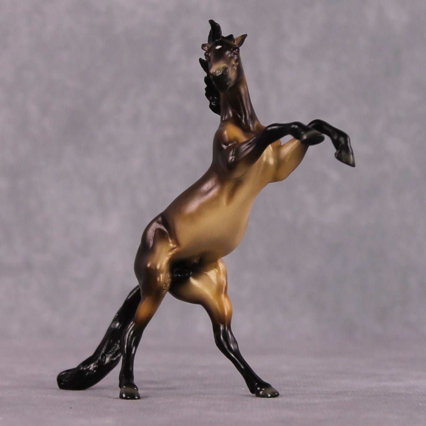 "Kriva" OOAK Dappled Sooty Buckskin Rearing Chip By Ellen Robbins Shakespeare Sonnet 18 &amp; 130 Chips CL25