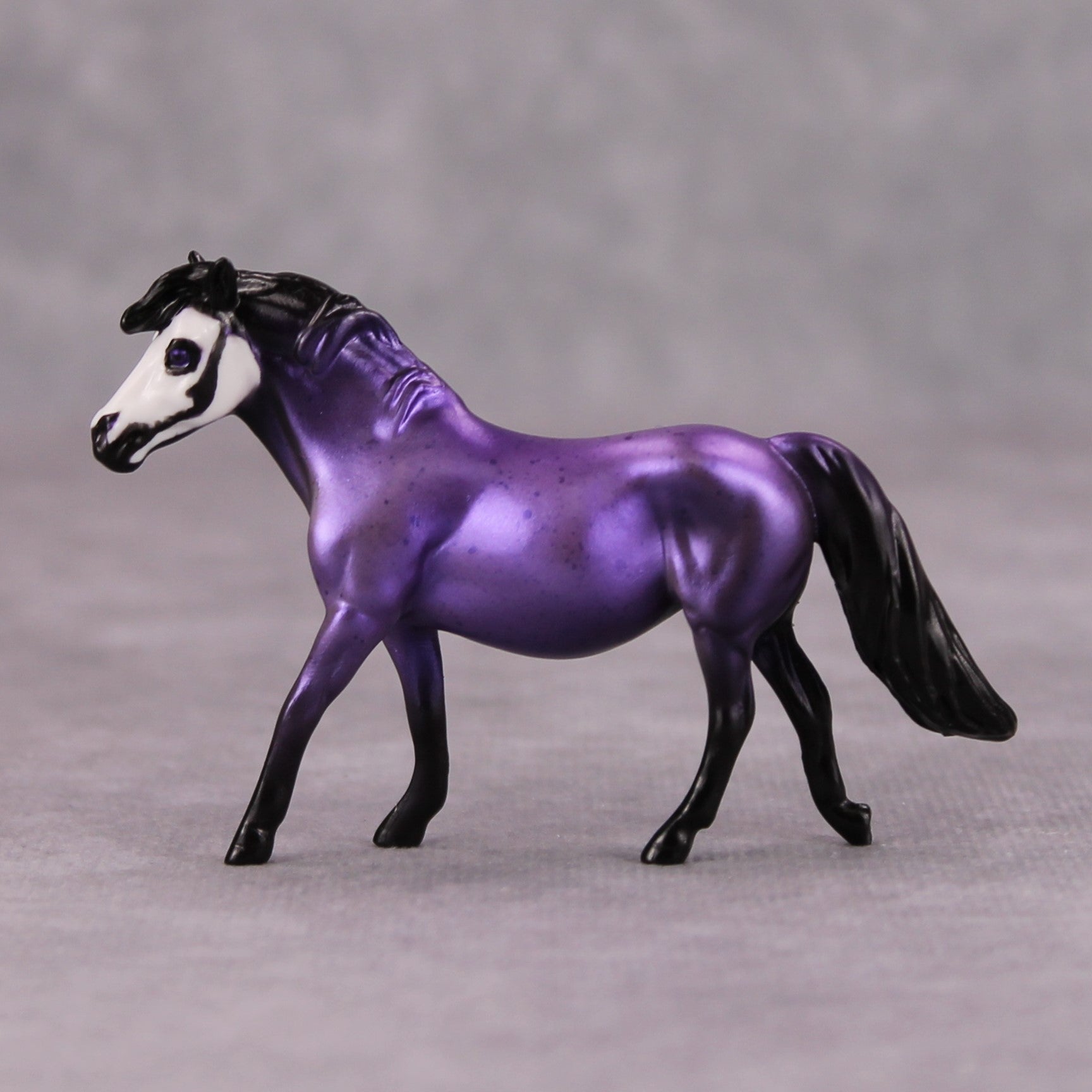 Jump Scare OOAK Purple Skull Deco Pony Chip By Jess Hamill MM24