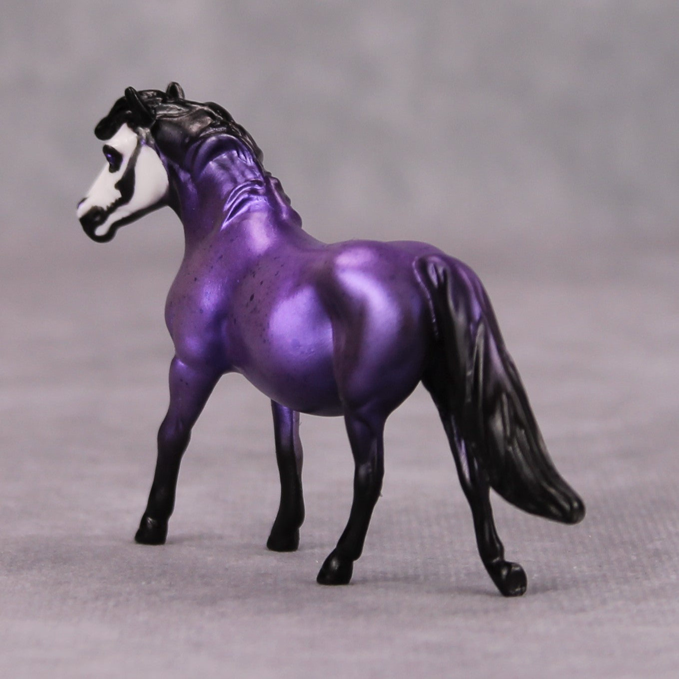 Jump Scare OOAK Purple Skull Deco Pony Chip By Jess Hamill MM24