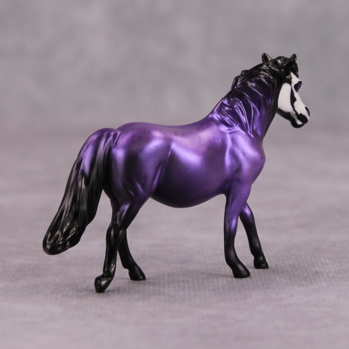 Jump Scare OOAK Purple Skull Deco Pony Chip By Jess Hamill MM24