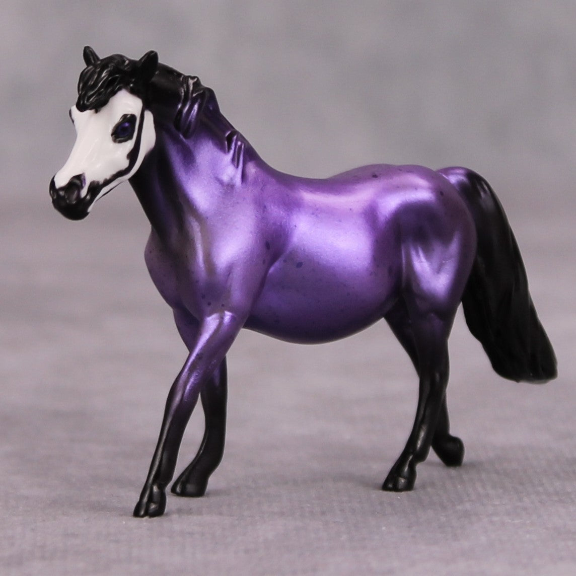 Jump Scare OOAK Purple Skull Deco Pony Chip By Jess Hamill MM24
