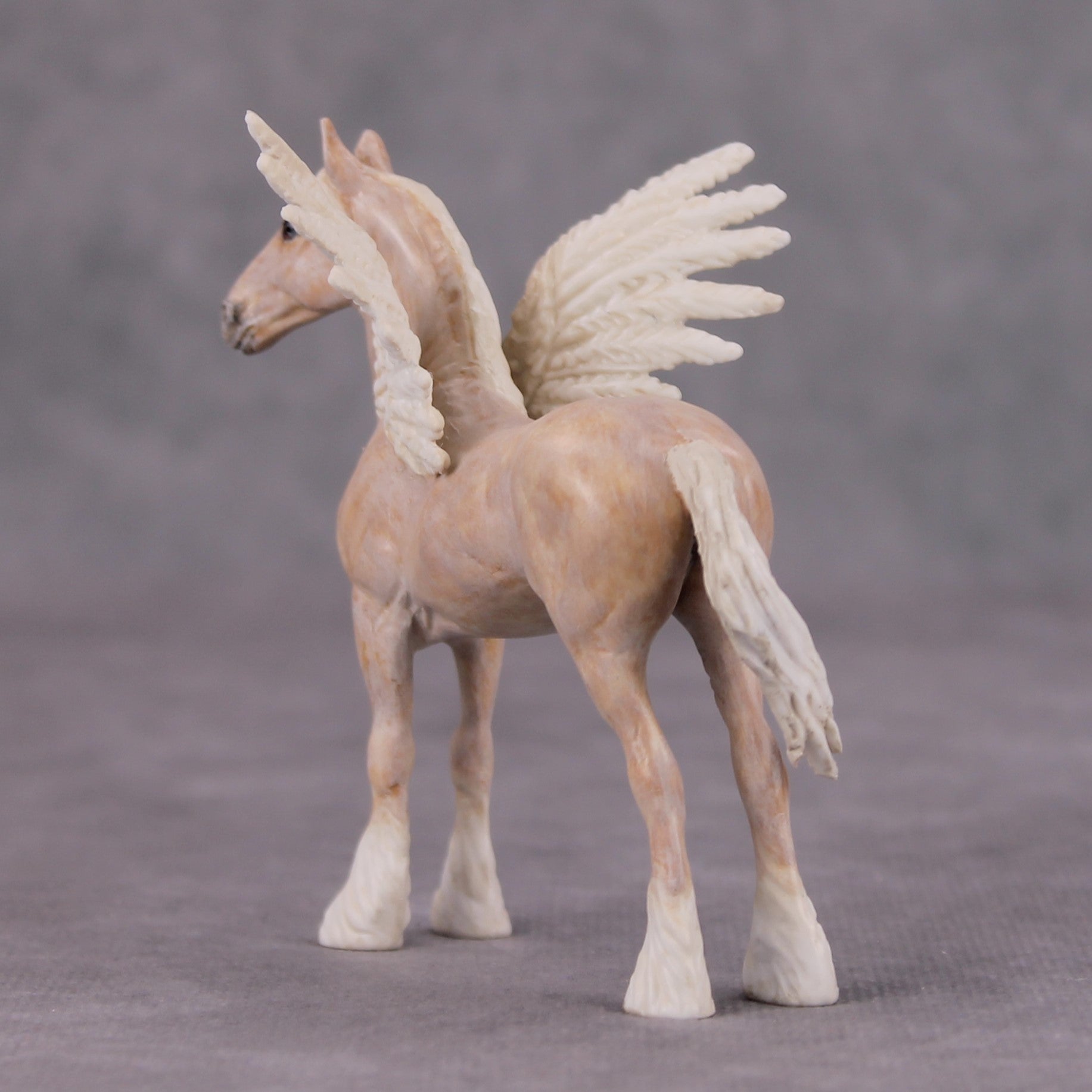 White Shade Of Pale OOAK Custom Palomino Draft Chip By Andrea Thomason MM24 MHP Auction