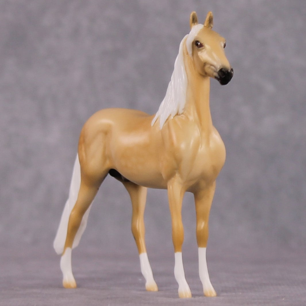 "Daybreak" OOAK Dappled Palomino Morgan Chip By Ellen Robbins Shakespeare Sonnet 18 &amp; 130 Chips CL25