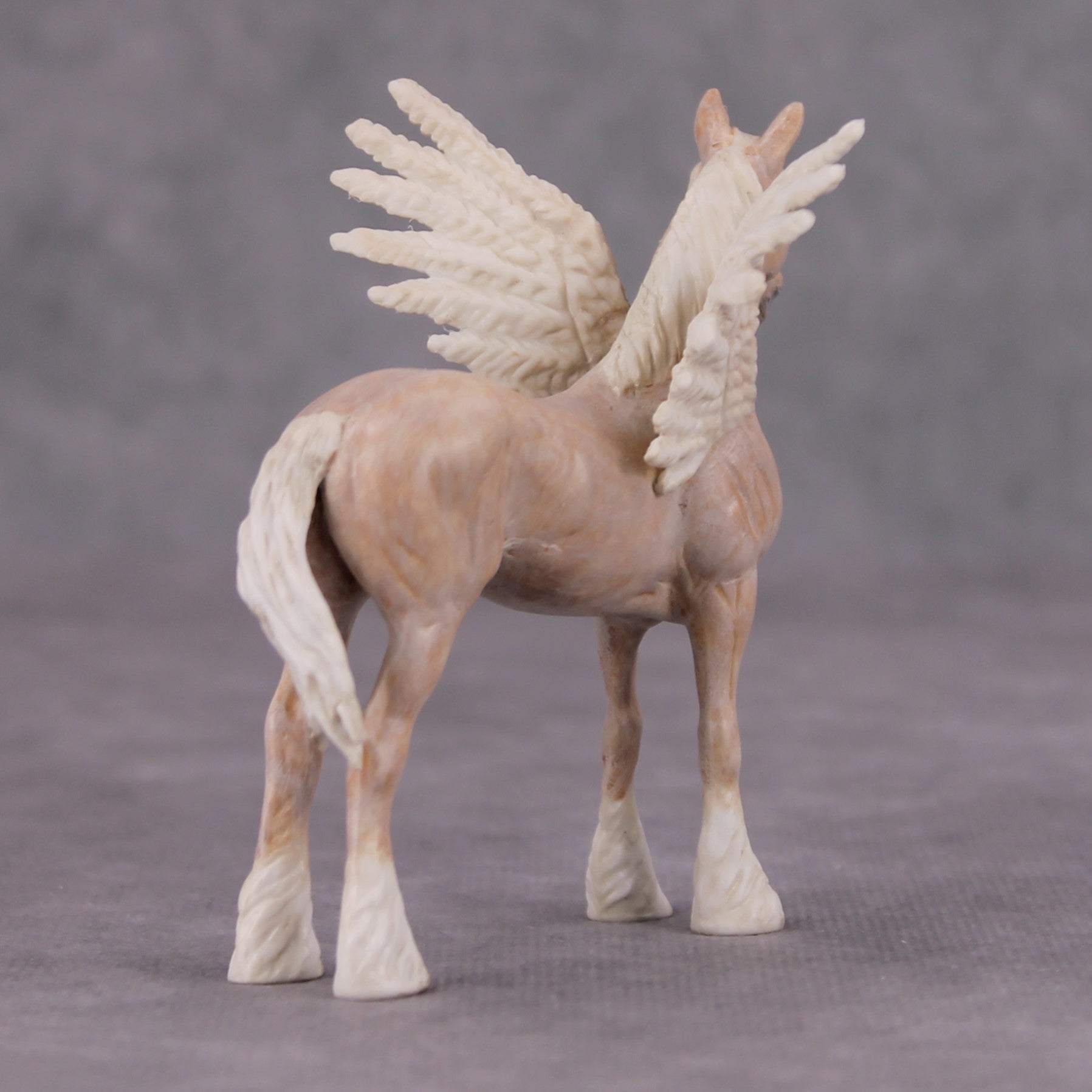White Shade Of Pale OOAK Custom Palomino Draft Chip By Andrea Thomason MM24 MHP Auction