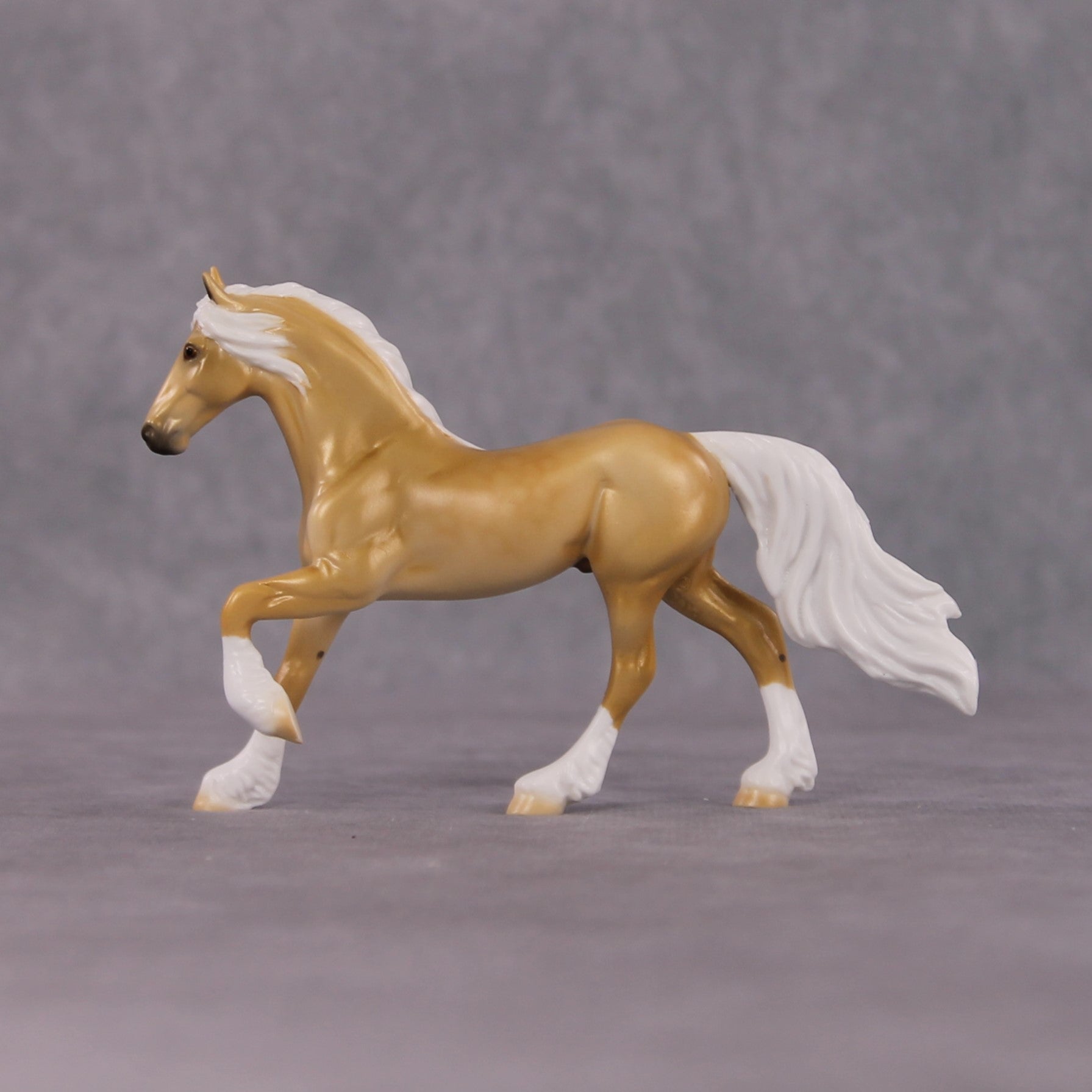 "Ciara" OOAK Dappled Palomino Friesian Chip By Ellen Robbins Shakespeare Sonnet 18 &amp; 130 Chips CL25