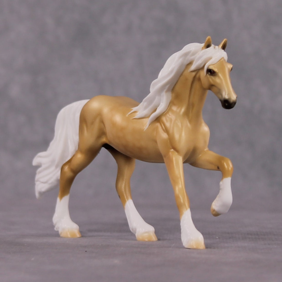 "Ciara" OOAK Dappled Palomino Friesian Chip By Ellen Robbins Shakespeare Sonnet 18 & 130 Chips CL25