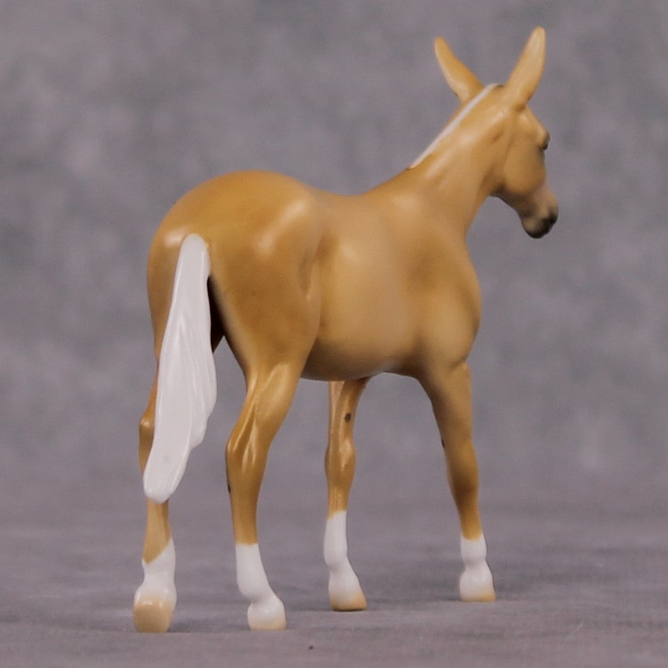 "Leora" OOAK Dappled Palomino Mule Chip By Ellen Robbins Shakespeare Sonnet 18 &amp; 130 Chips CL25