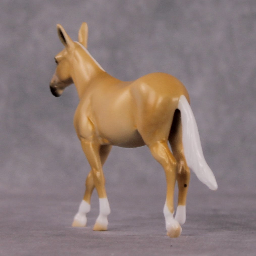 "Leora" OOAK Dappled Palomino Mule Chip By Ellen Robbins Shakespeare Sonnet 18 &amp; 130 Chips CL25