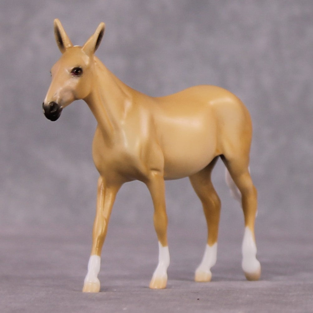 "Leora" OOAK Dappled Palomino Mule Chip By Ellen Robbins Shakespeare Sonnet 18 &amp; 130 Chips CL25