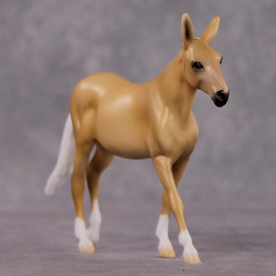 "Leora" OOAK Dappled Palomino Mule Chip By Ellen Robbins Shakespeare Sonnet 18 &amp; 130 Chips CL25