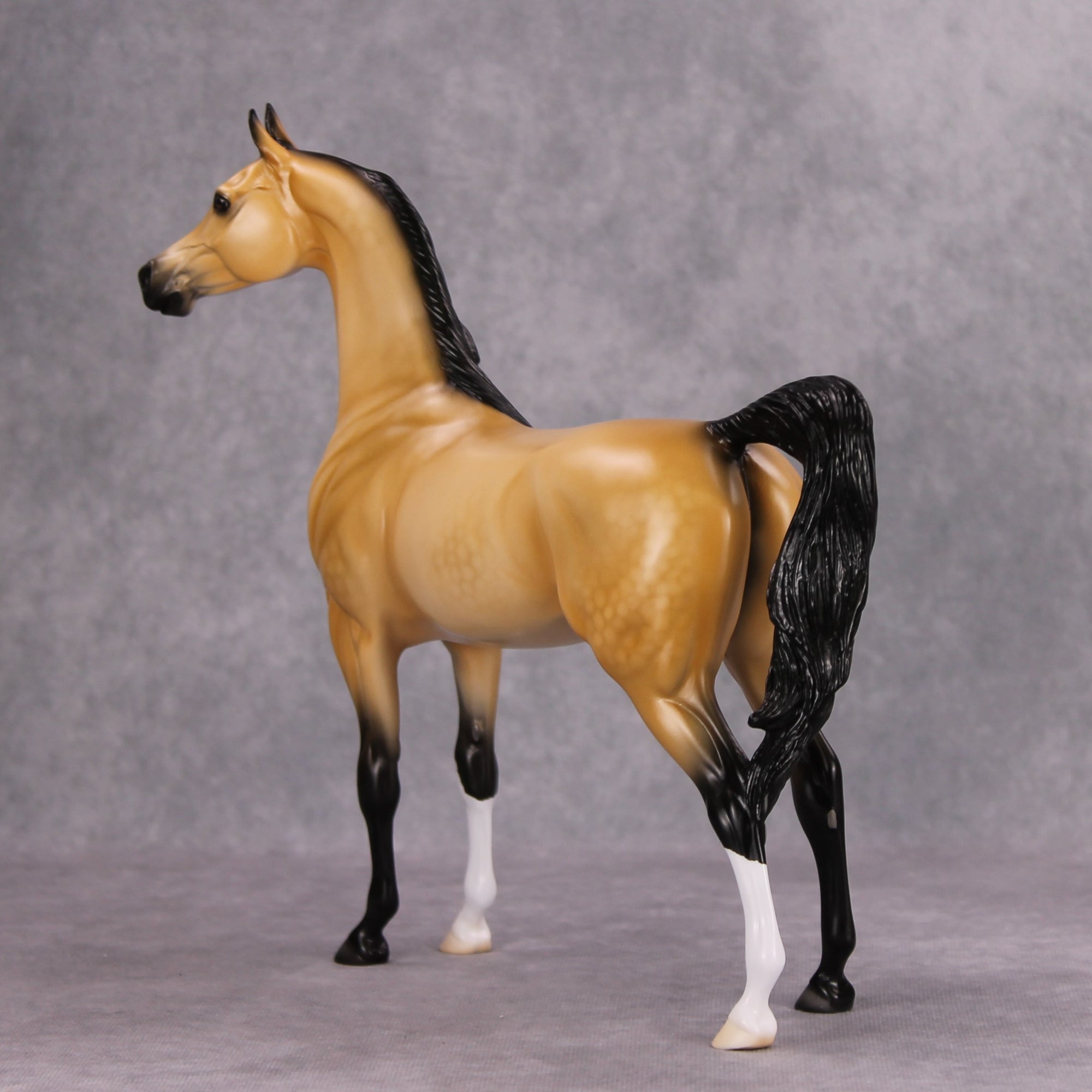 Nightlight OOAK Dappled Buckskin Arabian By Ellen Robbins MM24