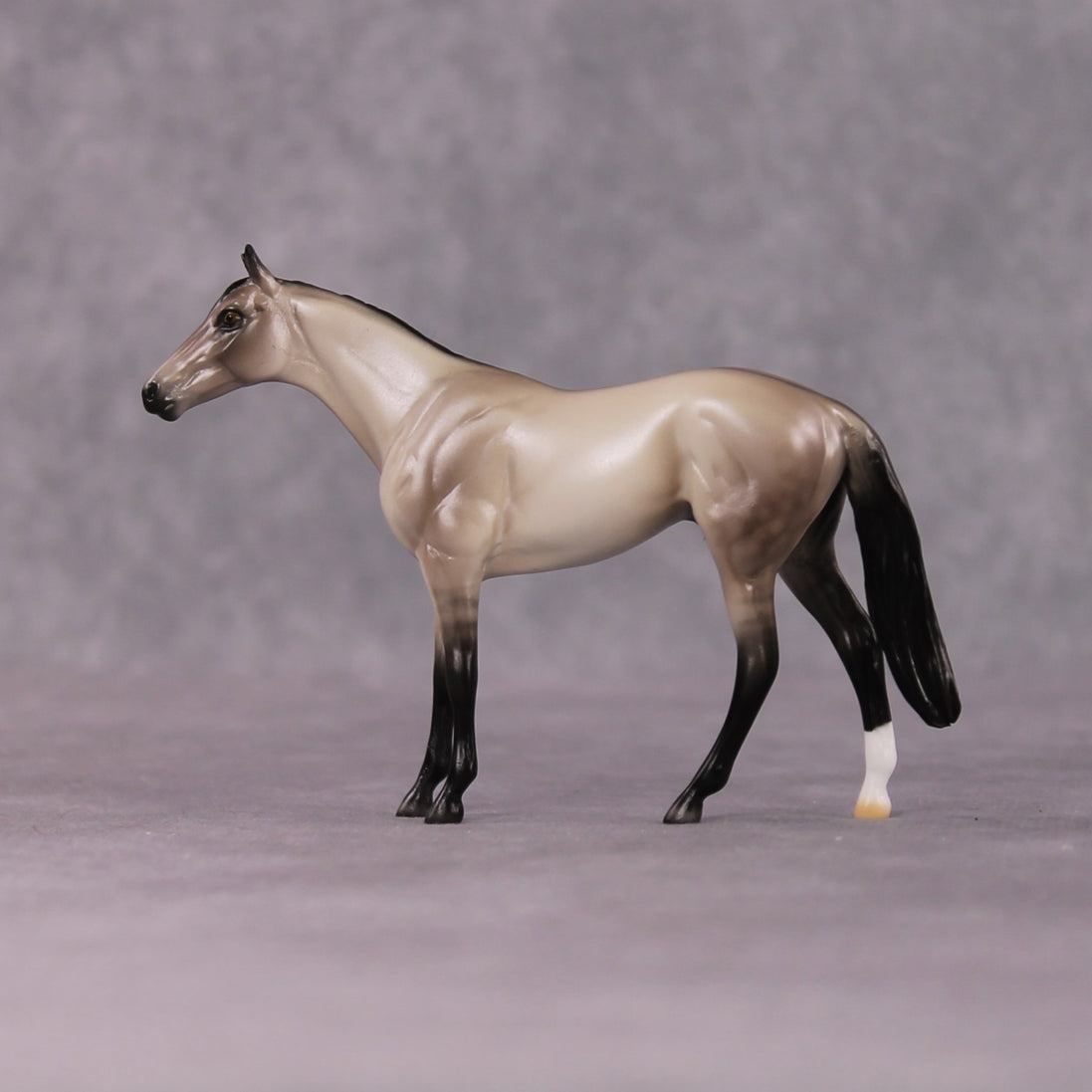 "Allusion" OOAK Dappled Grulla Thoroughbred Chip By Ellen Robbins Shakespeare Sonnet 18 & 130 Chips CL25