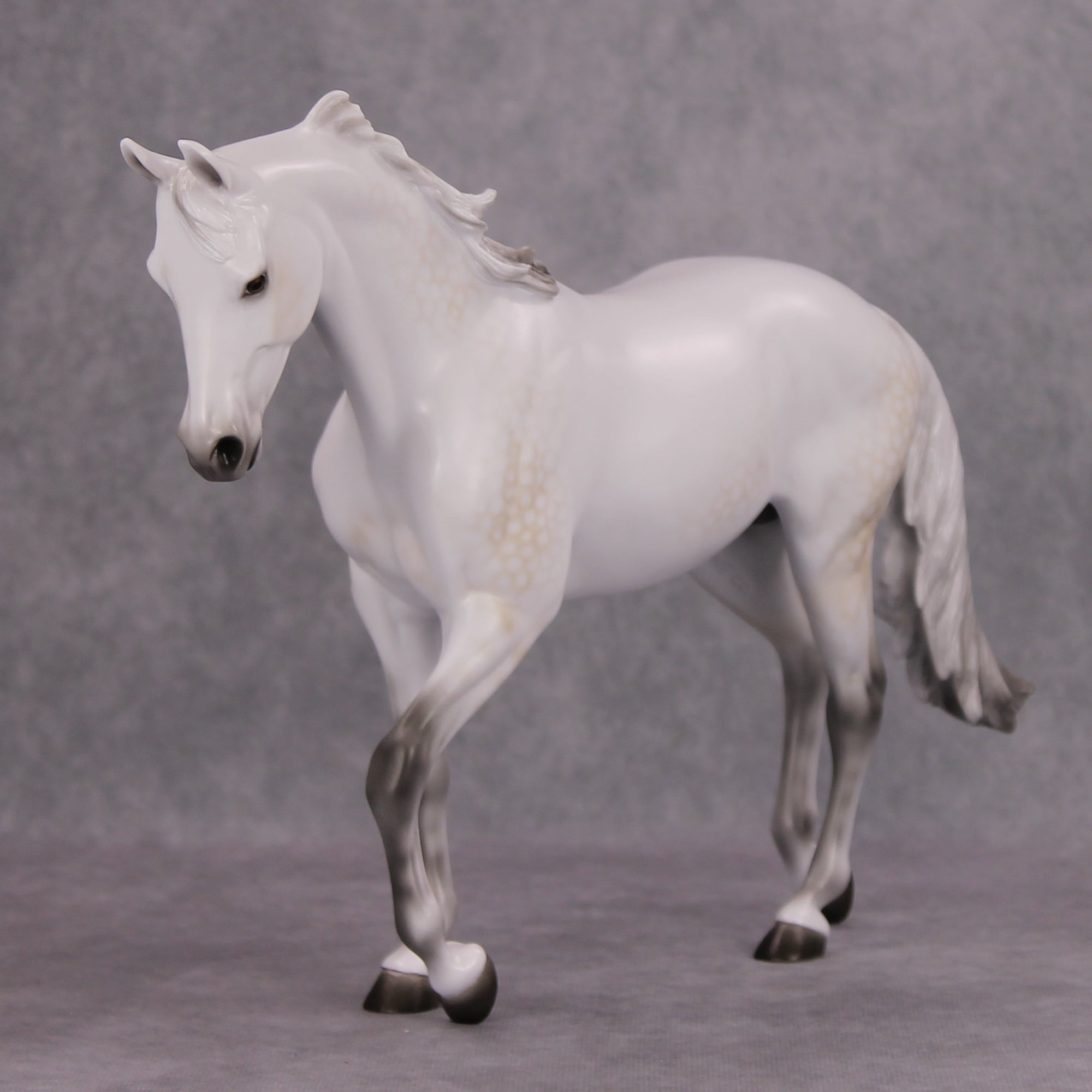 Ephermeral OOAK Dappled Buckskin Going Grey Thoroughbred By Ellen Robbins MM24