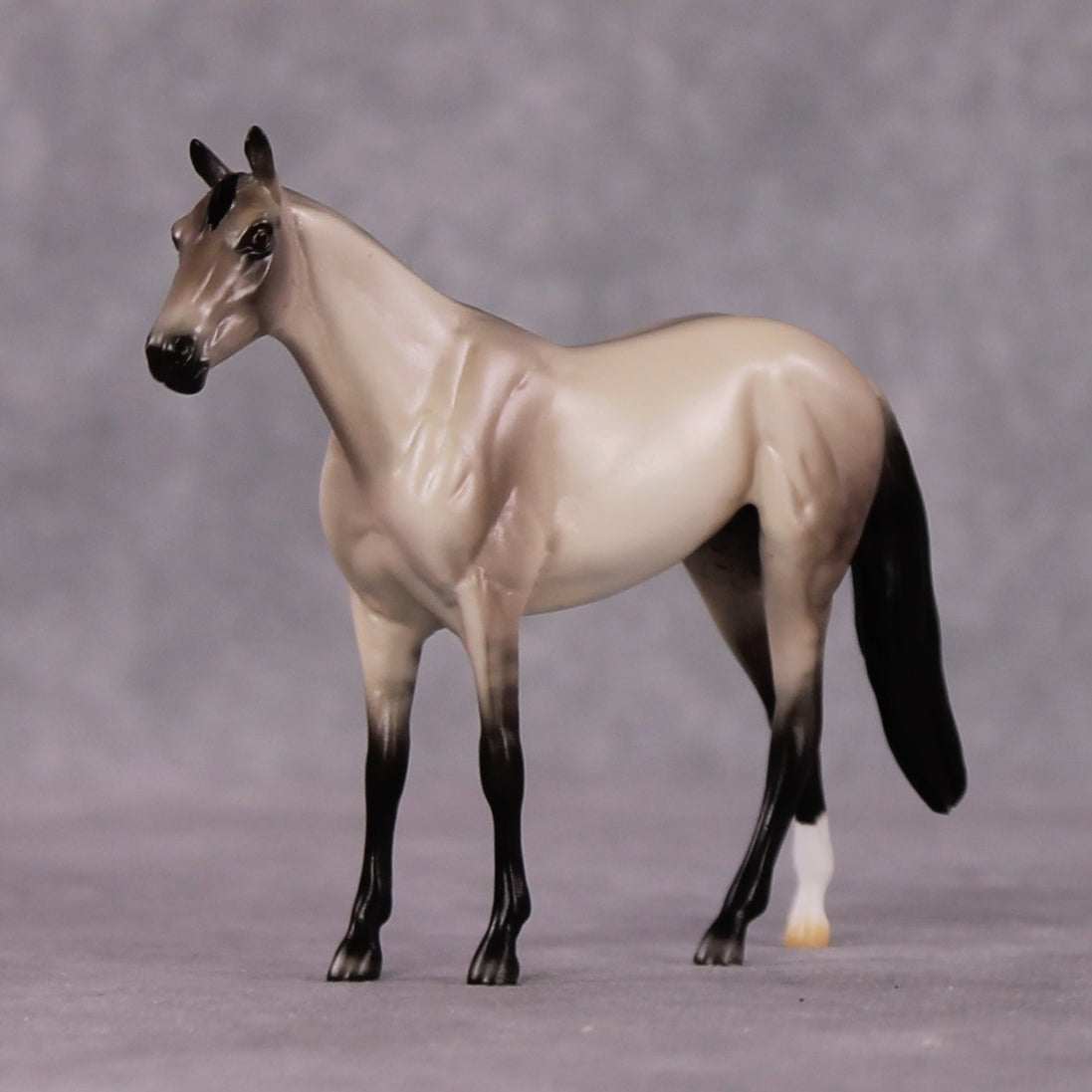 "Allusion" OOAK Dappled Grulla Thoroughbred Chip By Ellen Robbins Shakespeare Sonnet 18 & 130 Chips CL25