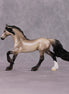 "Metaphor" OOAK Dappled Grulla Friesian Chip By Ellen Robbins Shakespeare Sonnet 18 & 130 Chips CL25