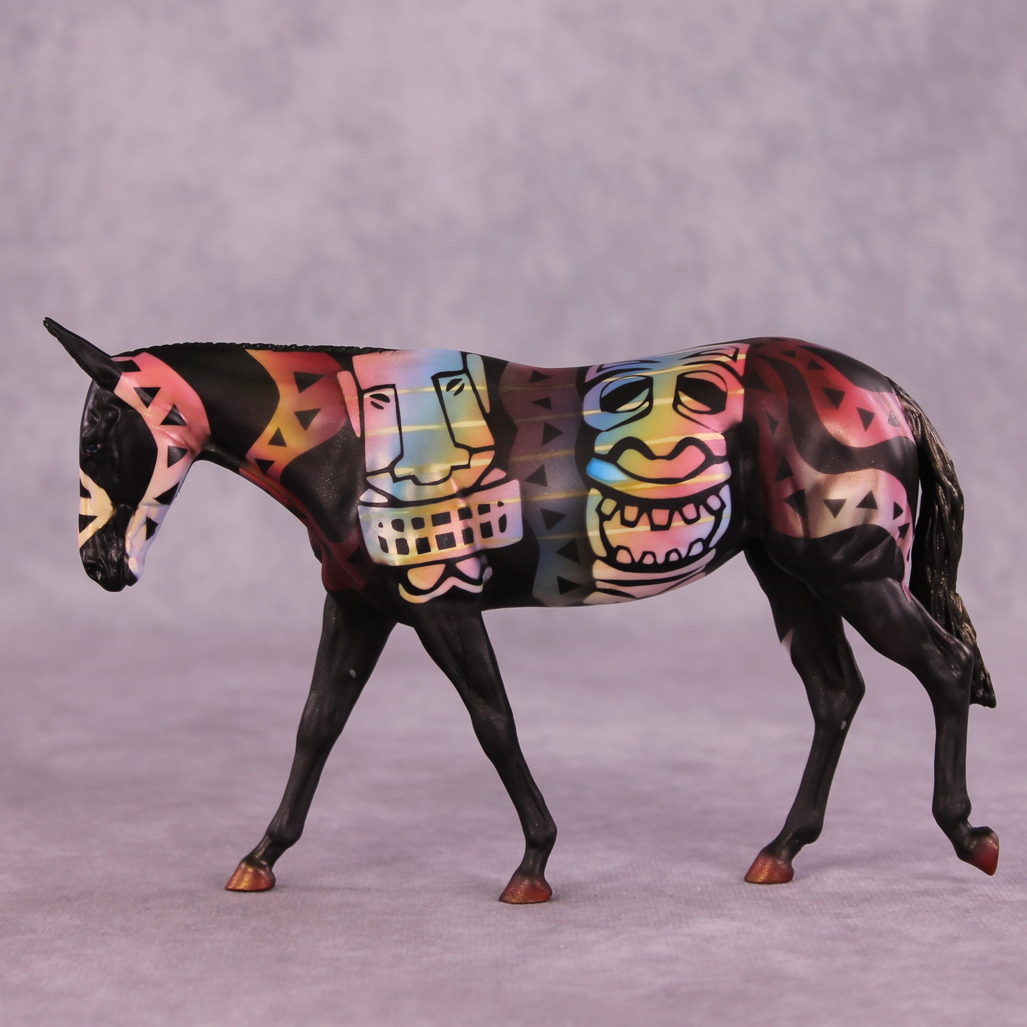 All Smiles OOAK Pebble Mule by Kike (Enrique) Duarte LHS25