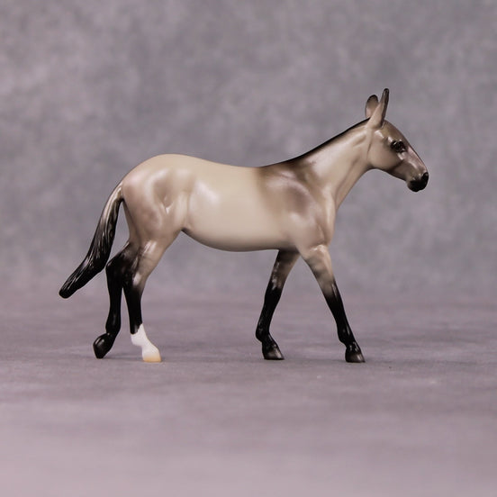 "Anaphora" OOAK Dappled Grulla Mule Chip By Ellen Robbins Shakespeare Sonnet 18 & 130 Chips CL25
